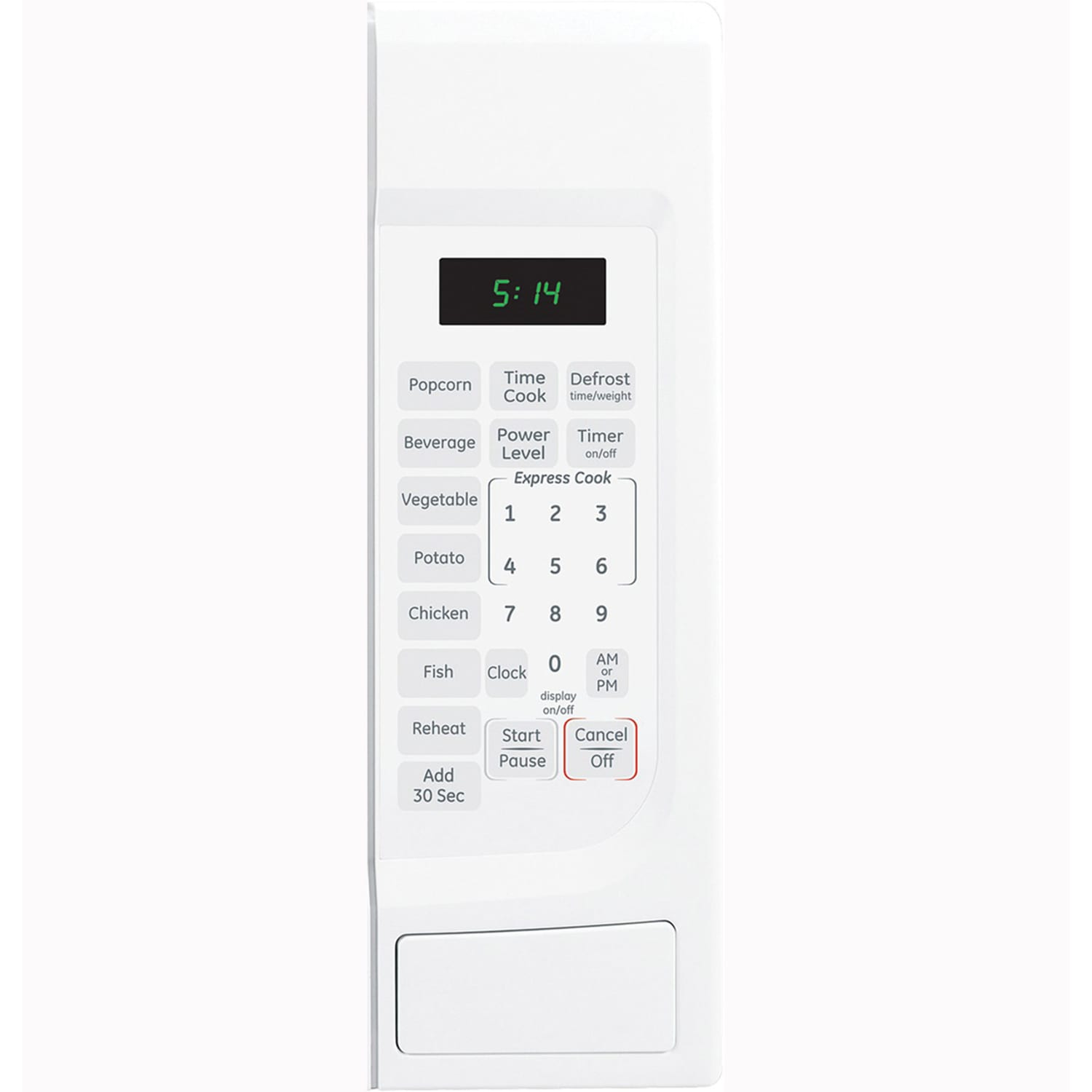GE Countertop Microwave Oven, 1.4 Cu. Ft., White - Image 3