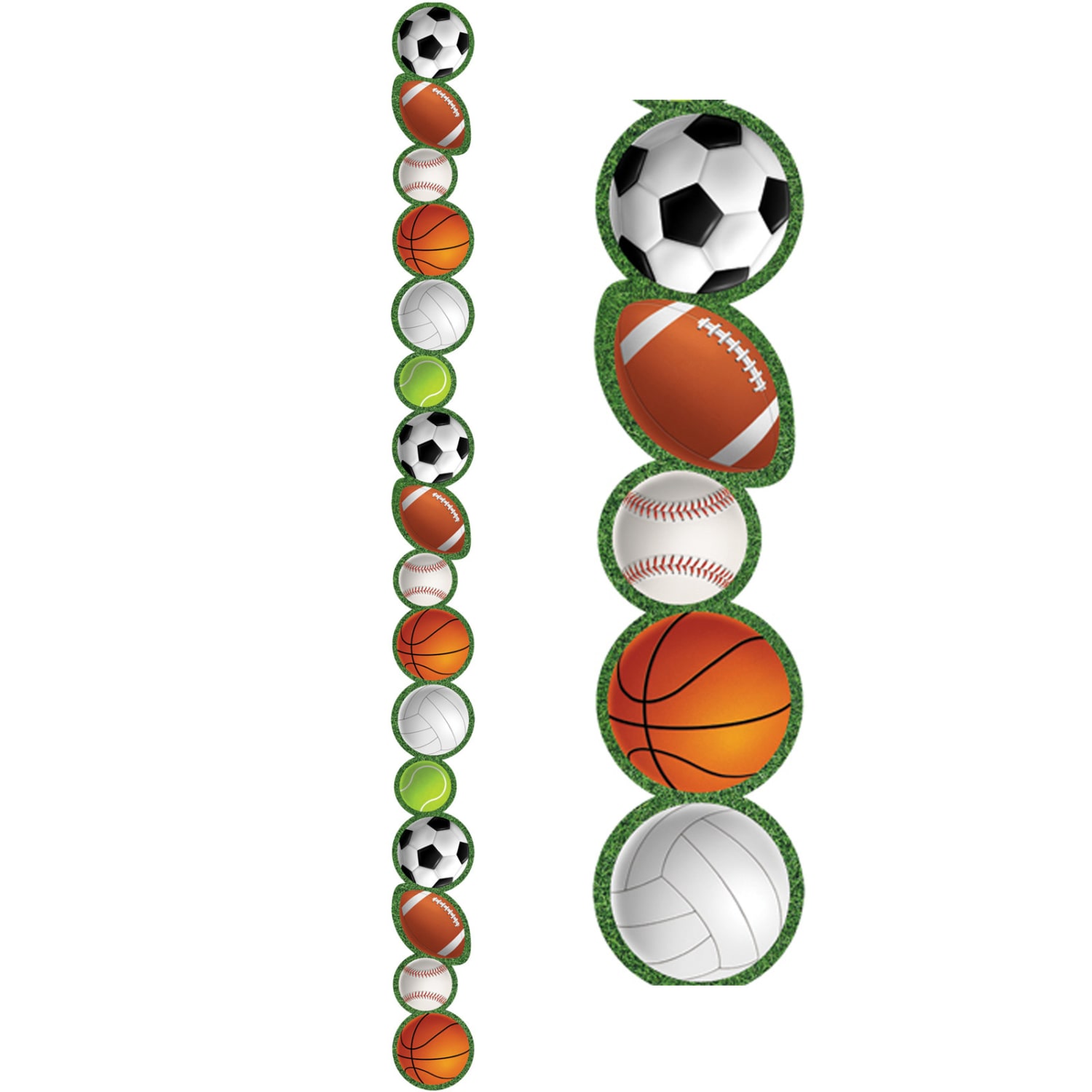 Teacher Created Resources Die-Cut Border Trim, Sports, 35ft Per Pack, Set Of 6 Packs - Image 4