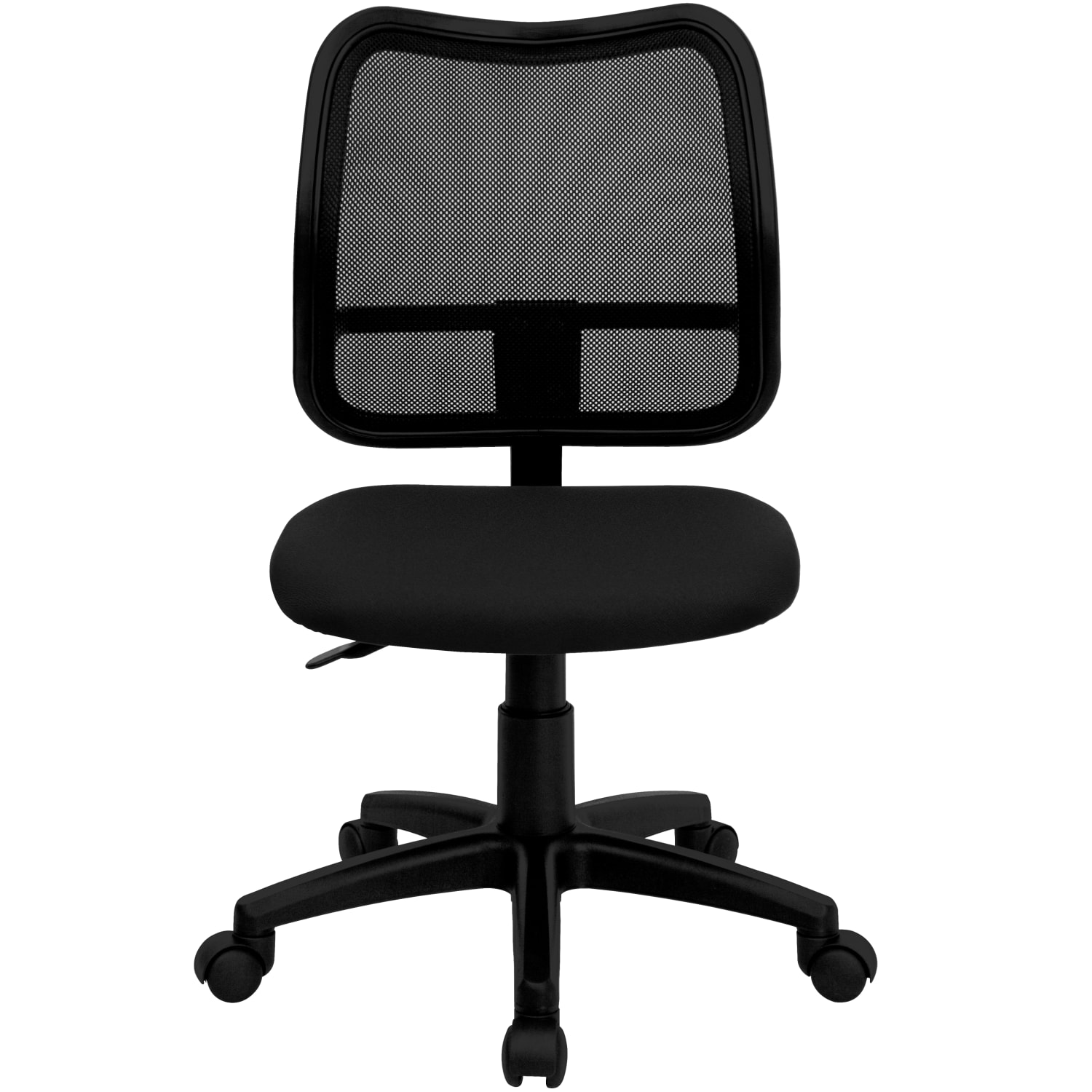 Flash Furniture Mesh Mid-Back Swivel Task Chair With Padded Fabric Seat, Black - Image 12