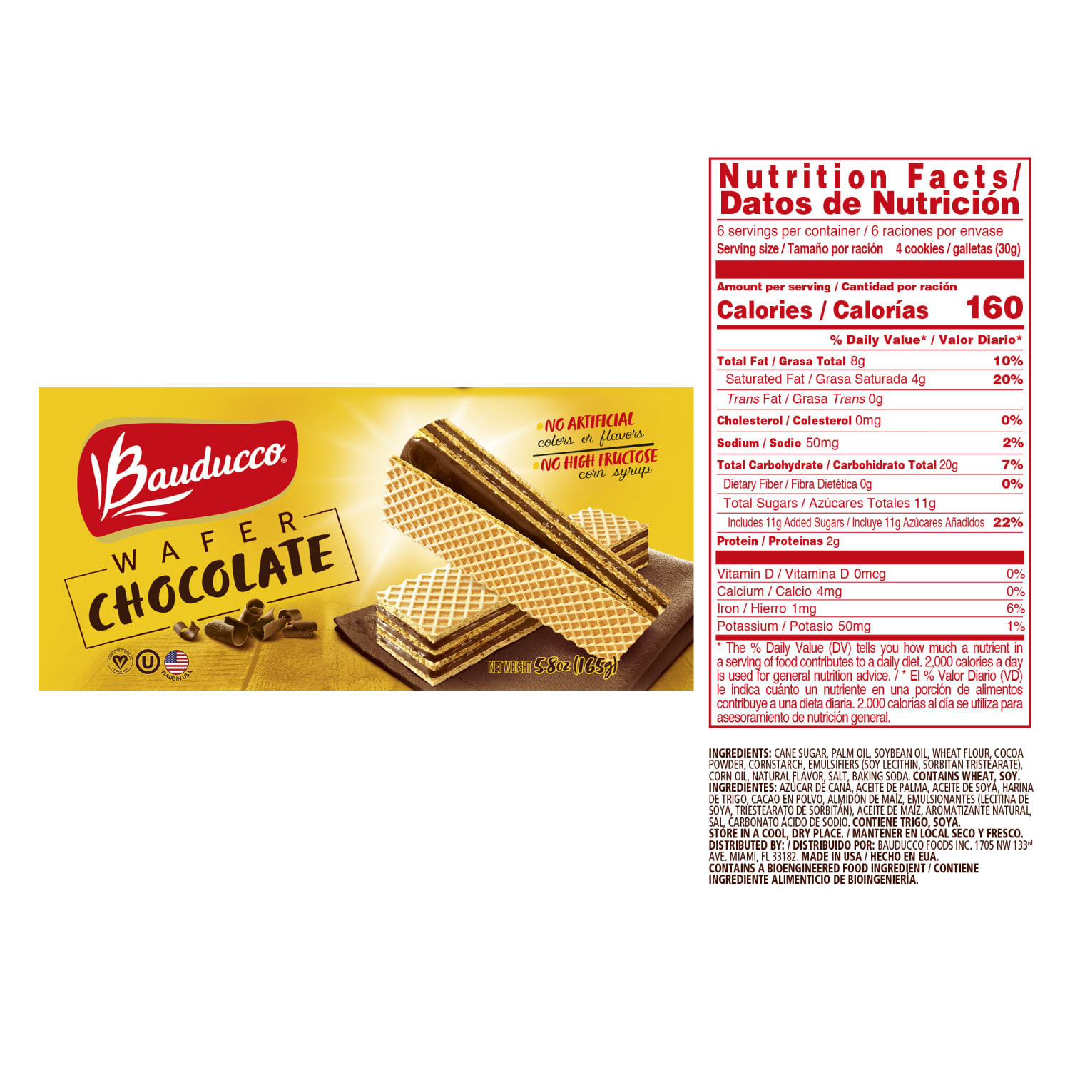 Bauducco Foods Chocolate Wafers, 5. oz, Case Of 36 Packages - Image 5