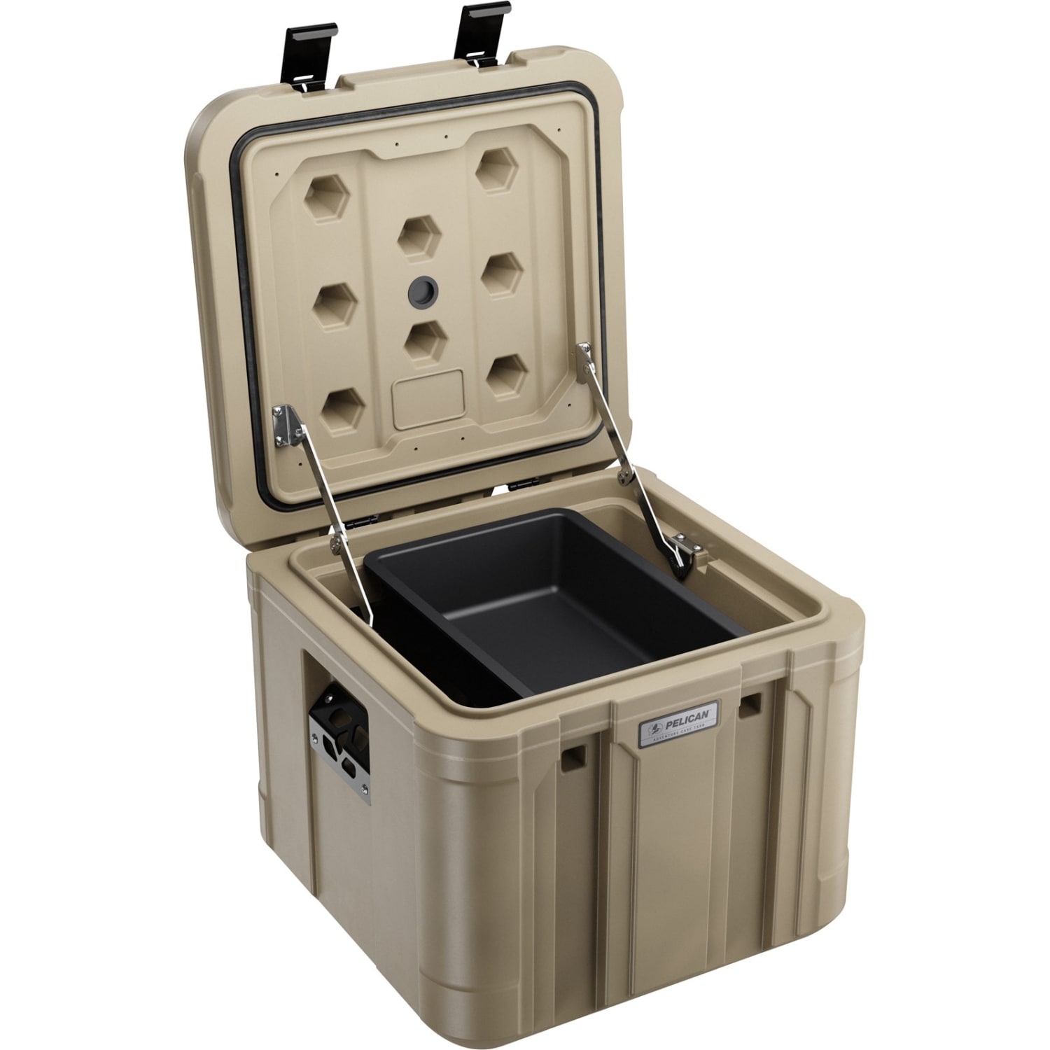 Pelican Polyethylene Adventure Case, 13inH x 12-1/4inW x 13-1/4inD, Desert Tan - Image 3