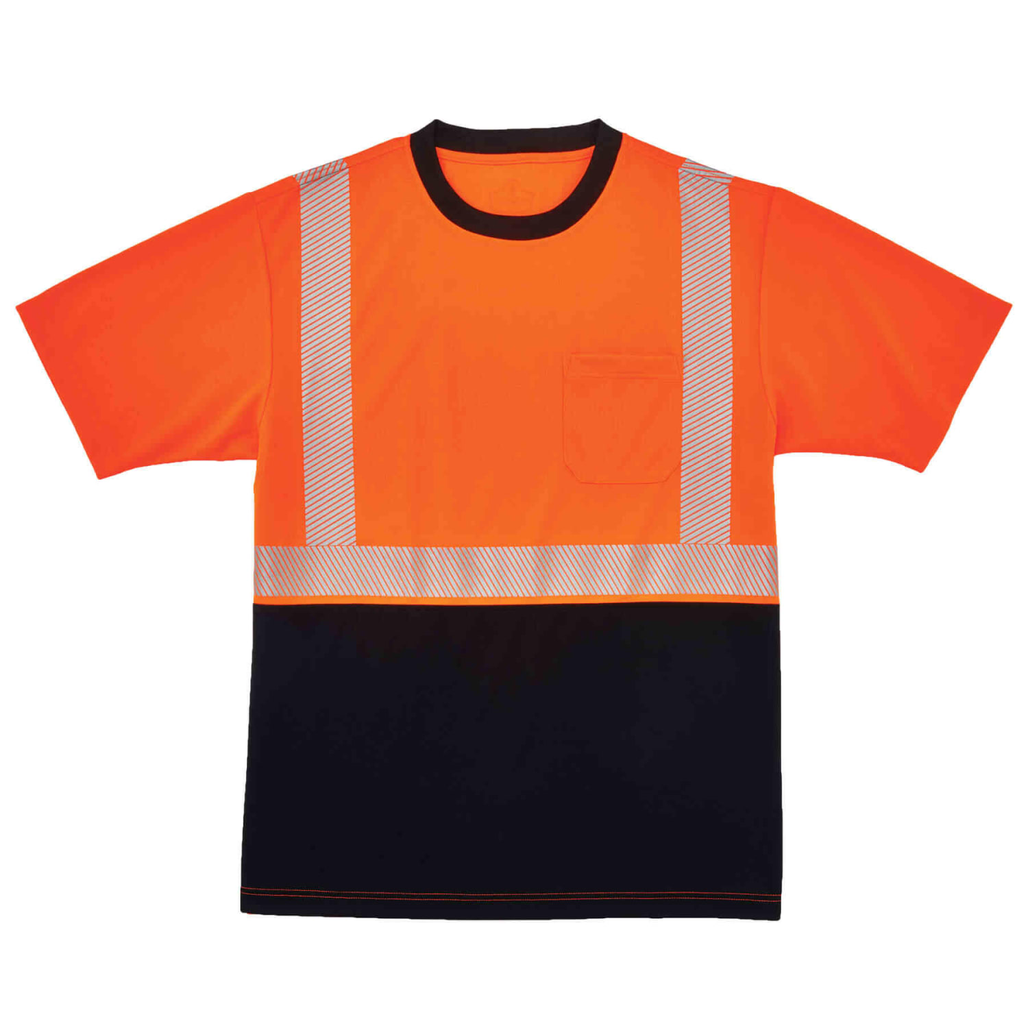Ergodyne GloWear 8280BK Type R Class 2 Performance T-Shirt, X-Large, Orange
