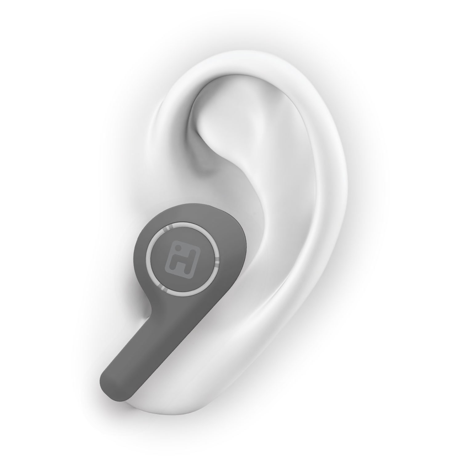 iHome XT-60 True Wireless Bluetooth In-Ear Earbuds, Gray - Image 4
