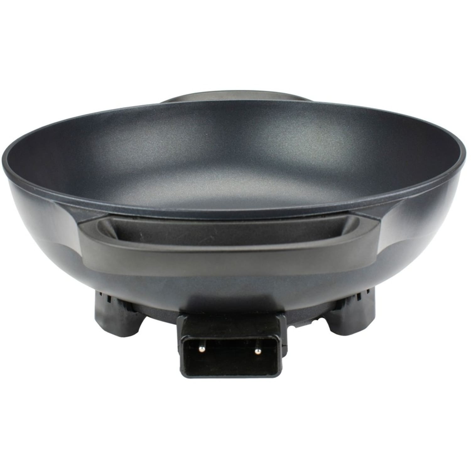 Brentwood 3-Inch Non-Stick Flat Bottom Electric Wok Skillet with Vented Glass Lid, Black - 13in Width x 17.50in Length - 450 deg.F (232.2 deg.C) - 1400 W - Image 3