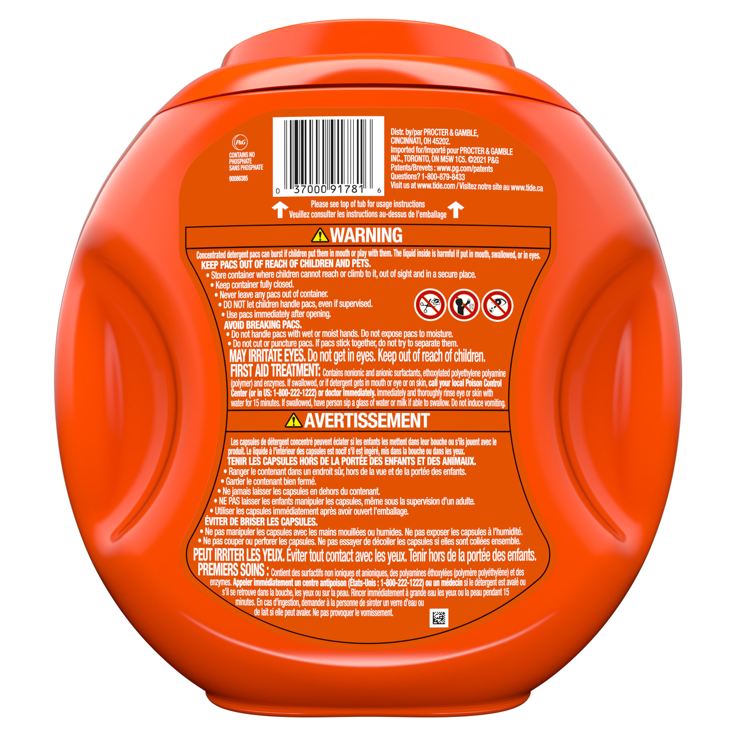 Tide PODS Liquid Laundry Detergent Soap Pacs, 62 Oz, Spring Meadow Scent, Case Of 4 Containers - Image 6