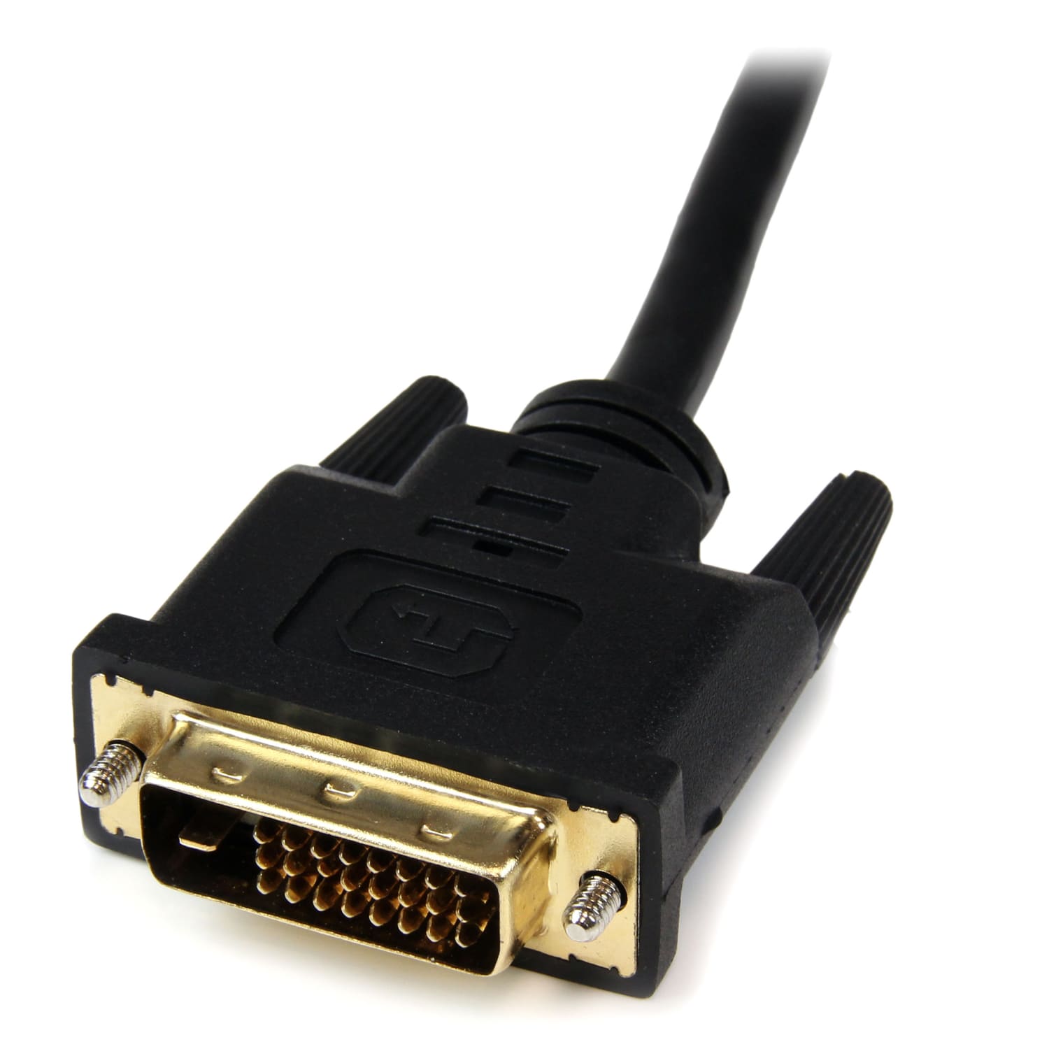 StarTech.com 8in HDMI to DVI-D Video Cable Adapter - HDMI Female to DVI Male - 8in DVI/HDMI Video Cable for Video Device, Notebook - First End: 1 x HDMI Female Digital Audio/Video - Second End: 1 x DVI-D Male Digital Video - Shielding - Black - 1 Pack - Image 4