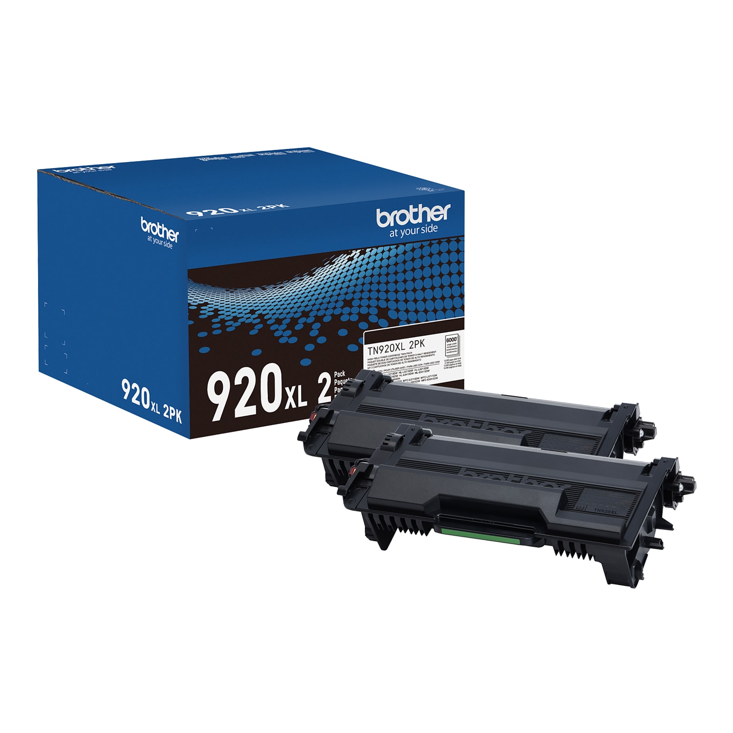 Brother Genuine Black High Yield Toner Cartridges, Pack Of 2, TN920XL2PK - Image 3