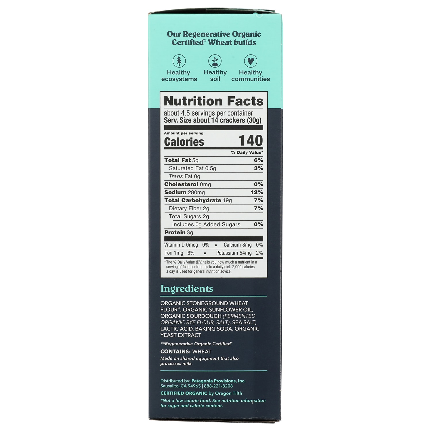 Patagonia Provisions Sourdough Sea Salt Crackers, 4.4 Oz, Total Qty 6 - Image 5