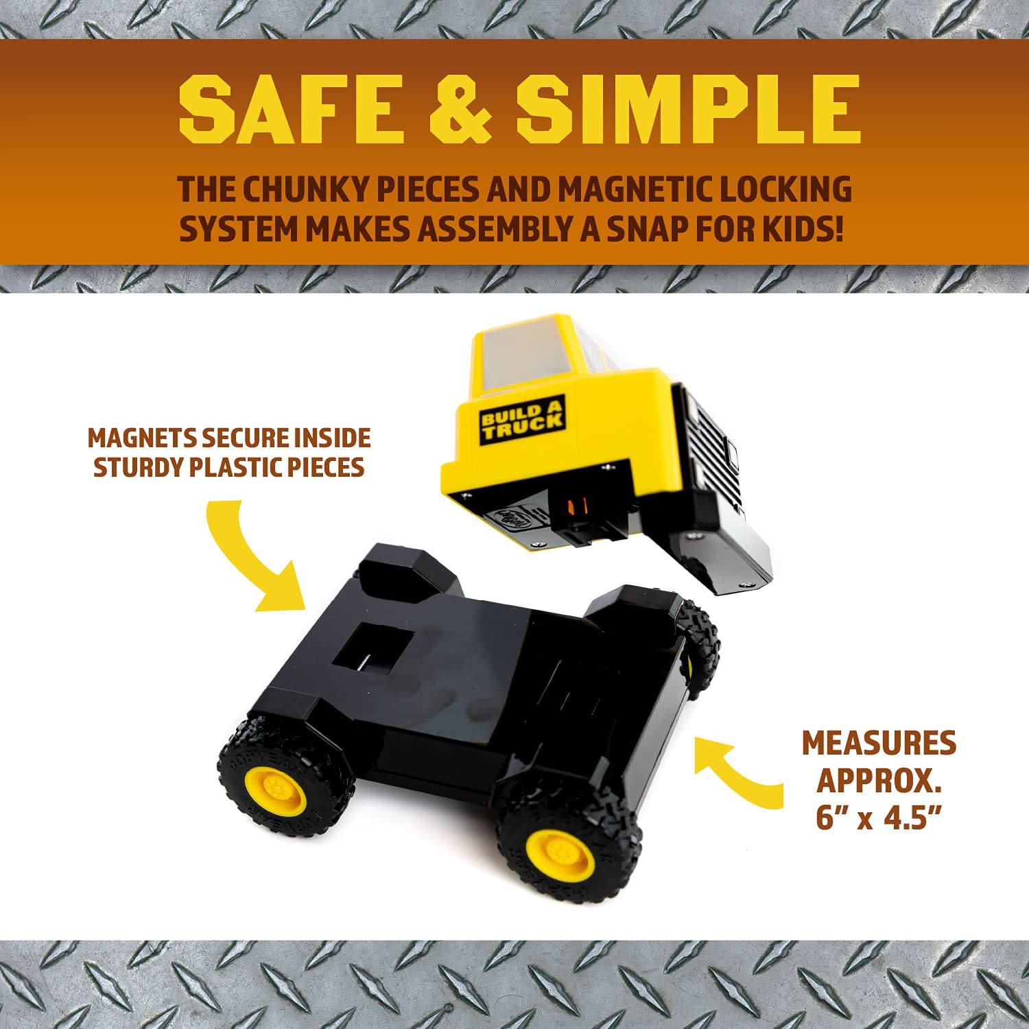 Popular Playthings Magnetic Build-a-Truck, Construction - Image 6