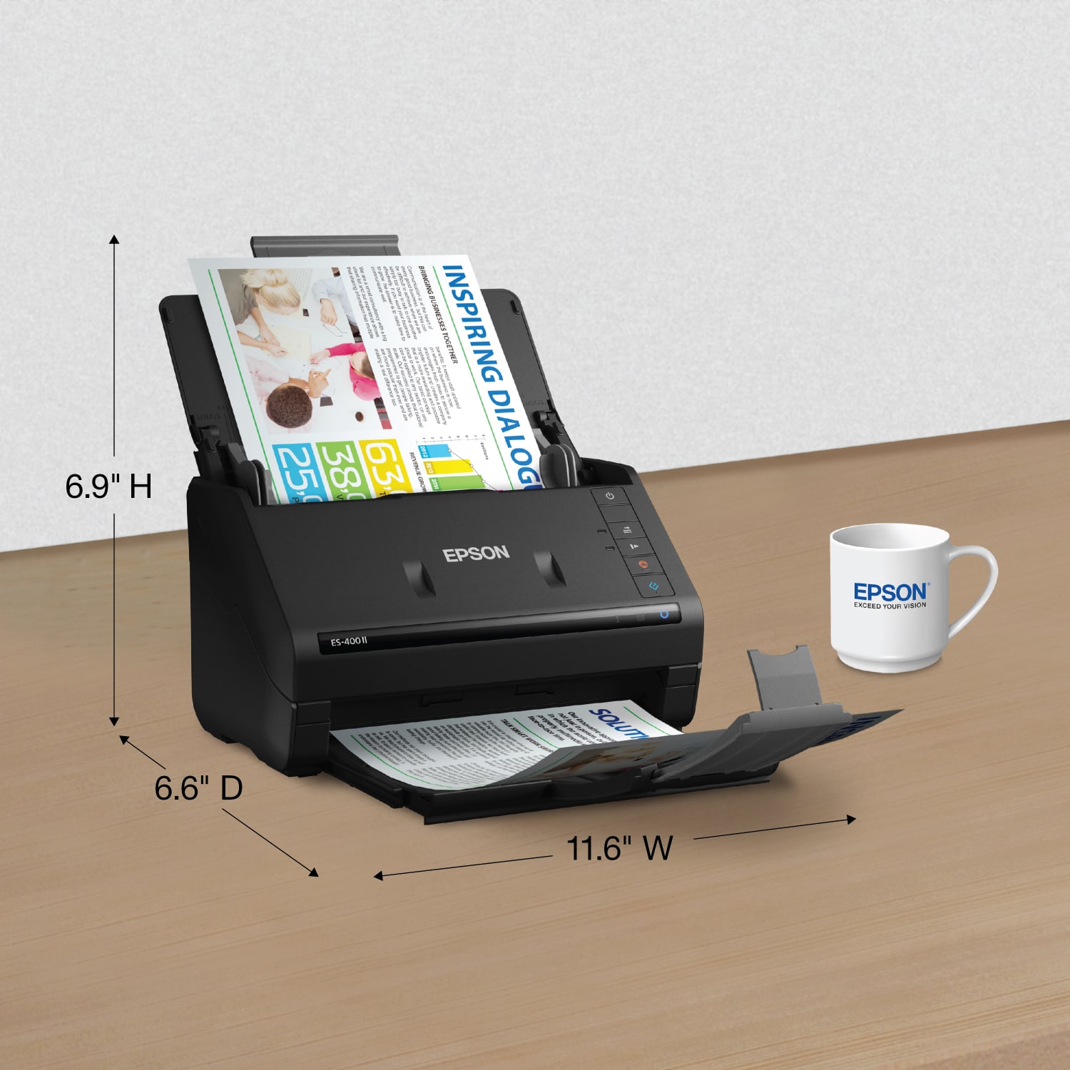 Epson WorkForce ES-400 II Duplex Desktop Color Document Scanner with Auto Document Feeder - Image 6