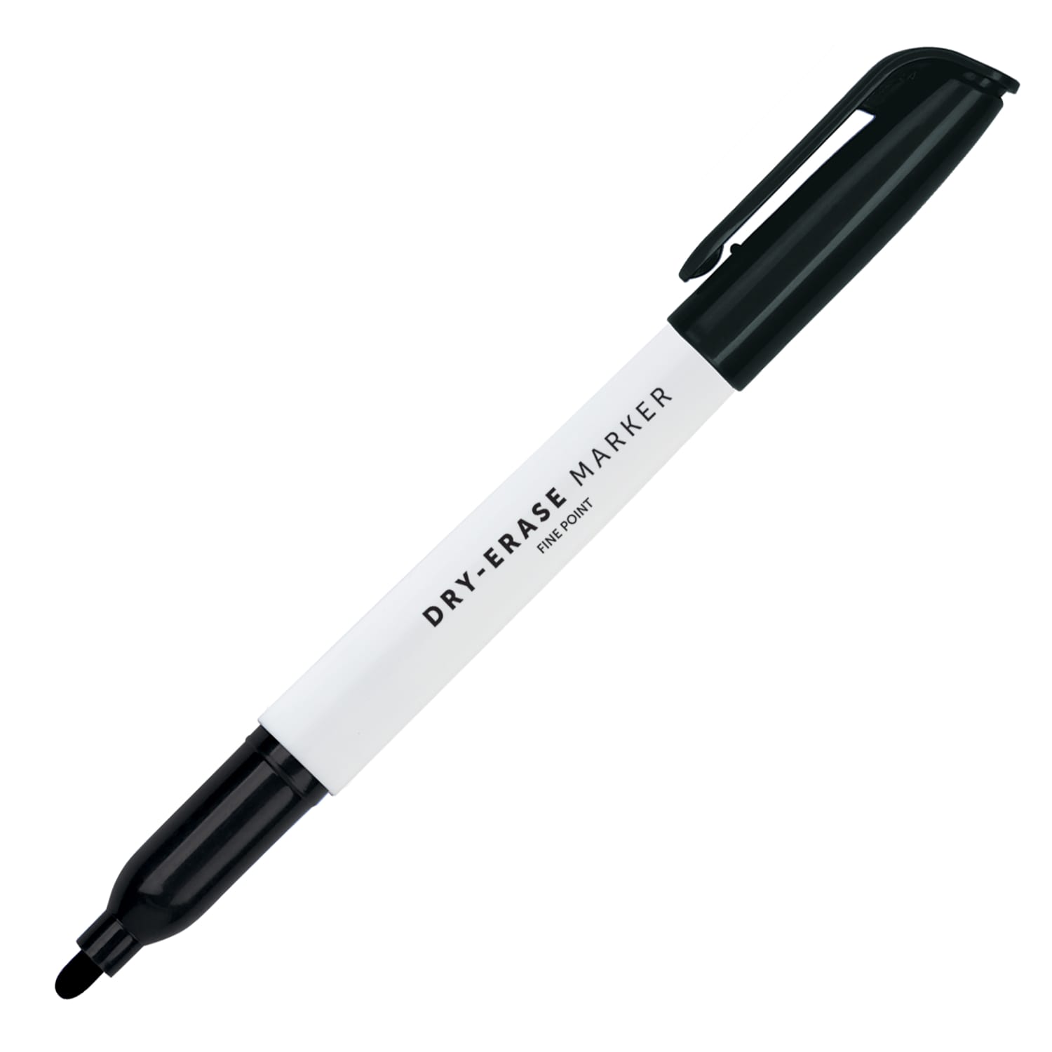 Office Depot Brand Low-Odor Pen-Style Dry-Erase Markers, Fine Point, 100% Recycled Plastic Barrel, Black Ink, Pack Of 12 - Image 3