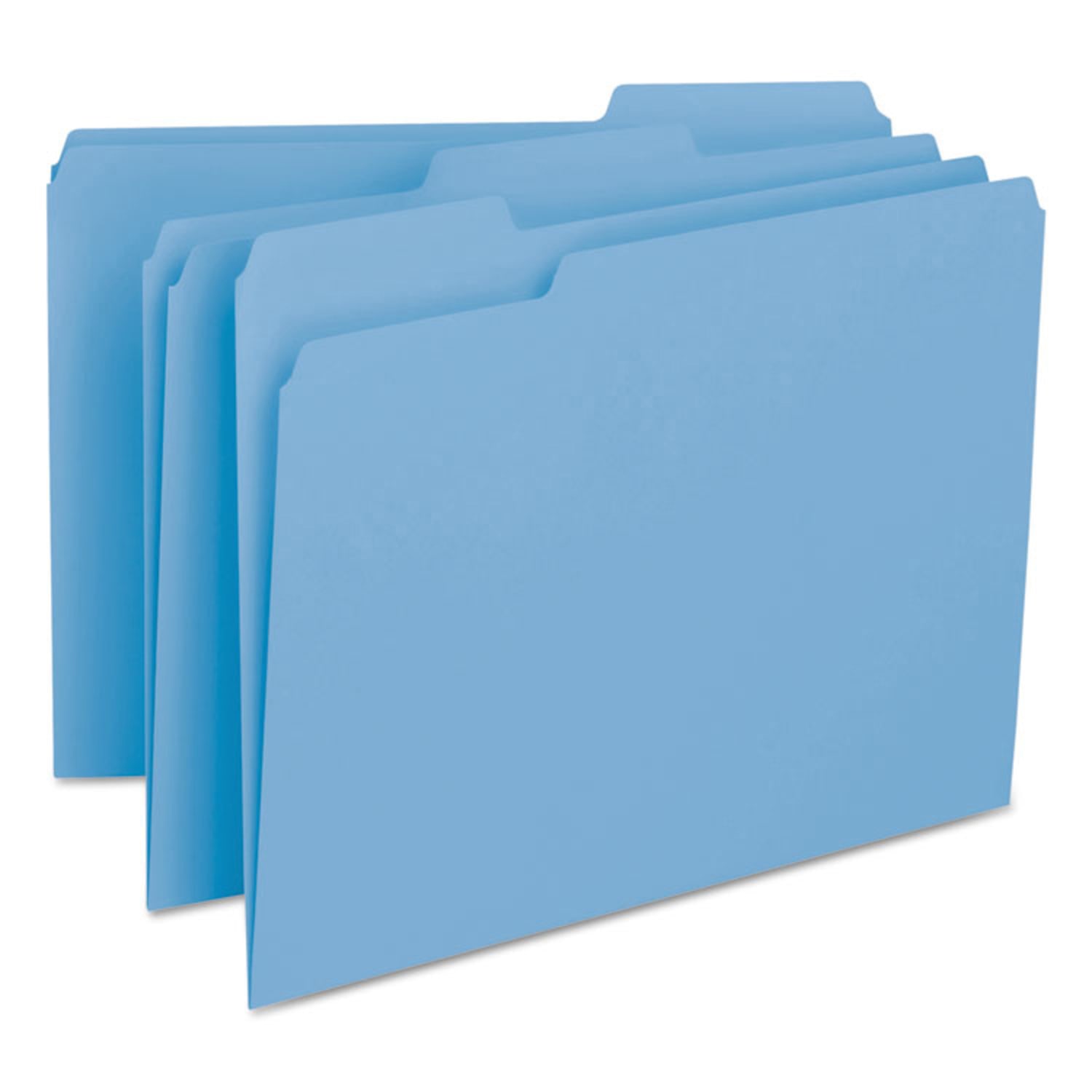 Smead Interior Folders, Letter Size, Blue, Box Of 100