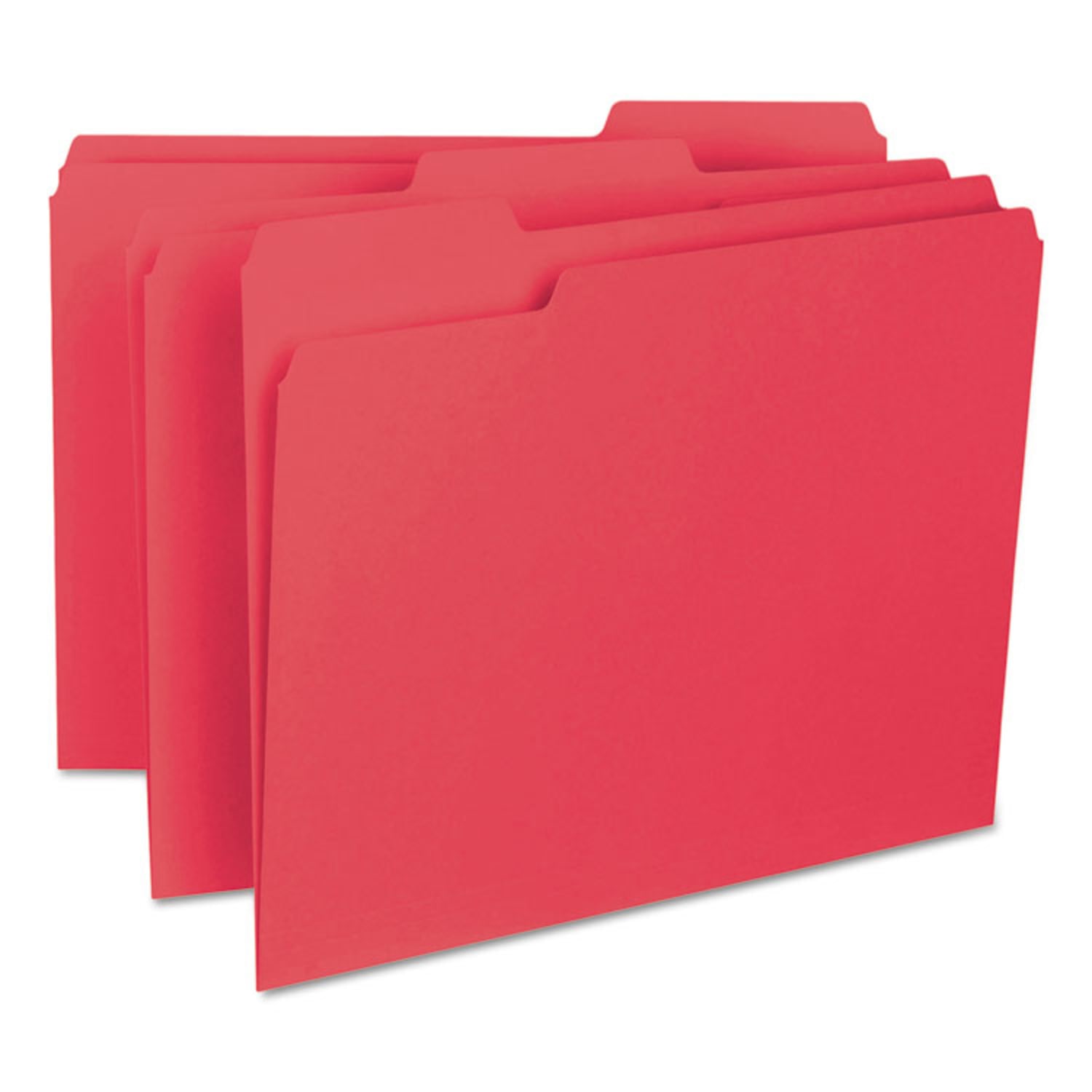Smead Interior Folders, Letter Size, Red, Box Of 100 - Image 3