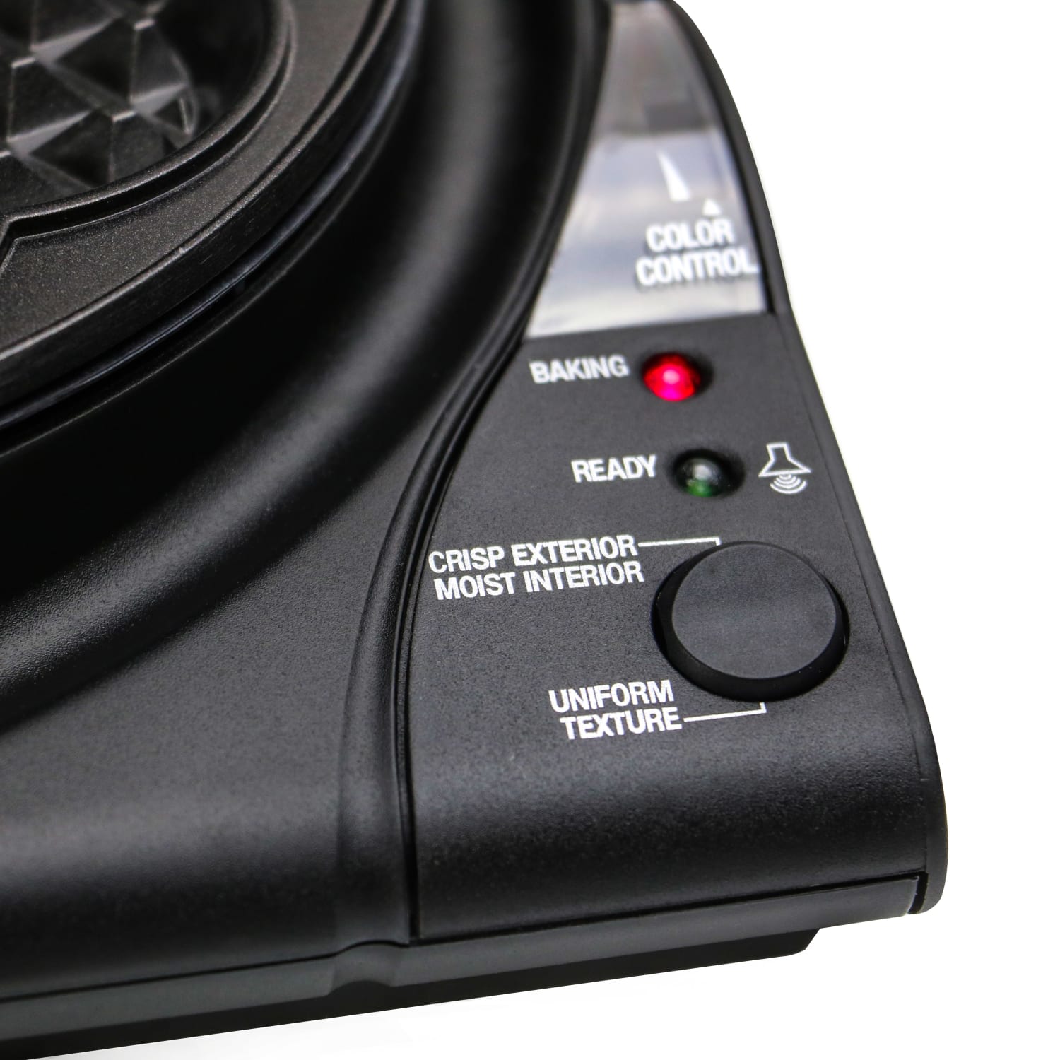 Edgecraft Chefs Choice WafflePro Taste/Texture Select Waffle Maker, 3-5/16in x 9-1/2in x 11-1/16in, Black - Image 3