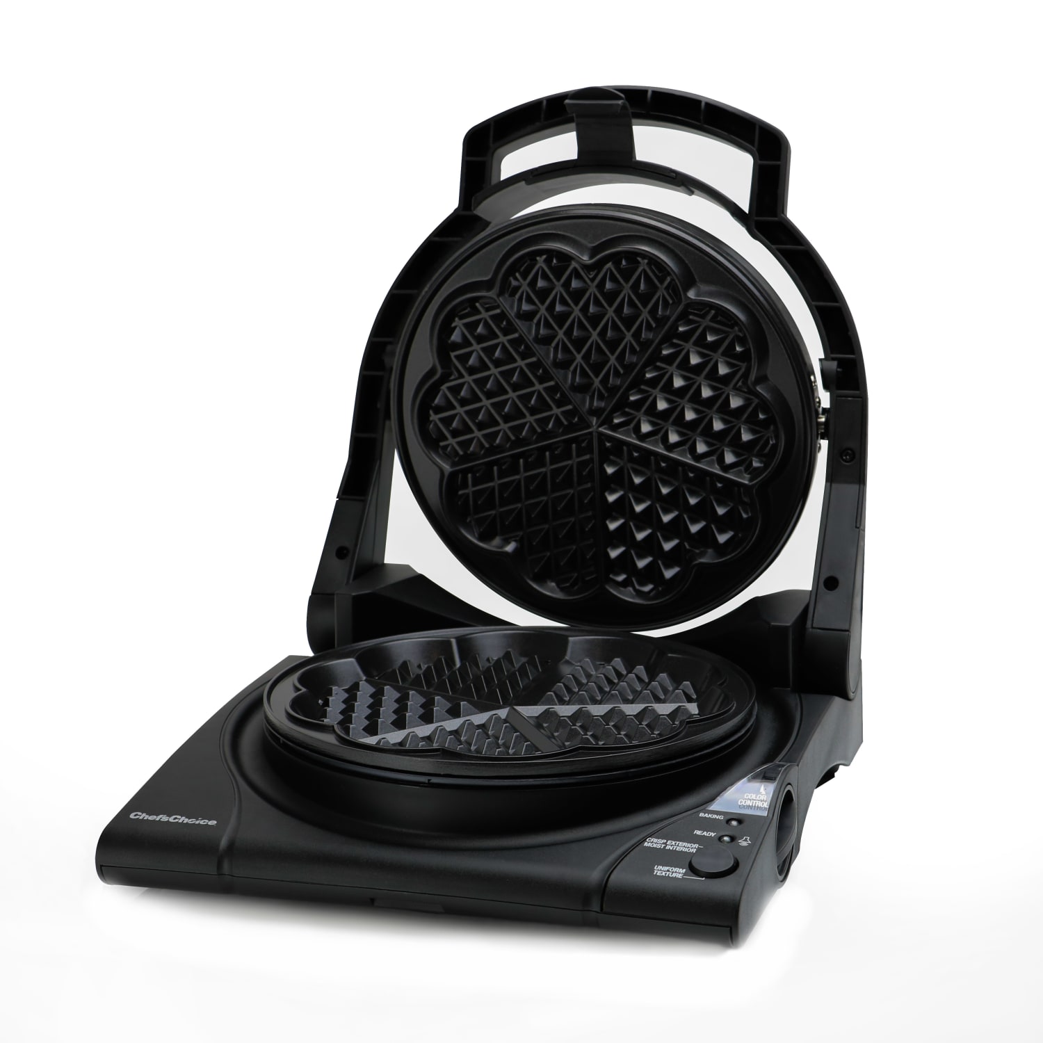 Edgecraft Chefs Choice WafflePro Taste/Texture Select Waffle Maker, 3-5/16in x 9-1/2in x 11-1/16in, Black - Image 5