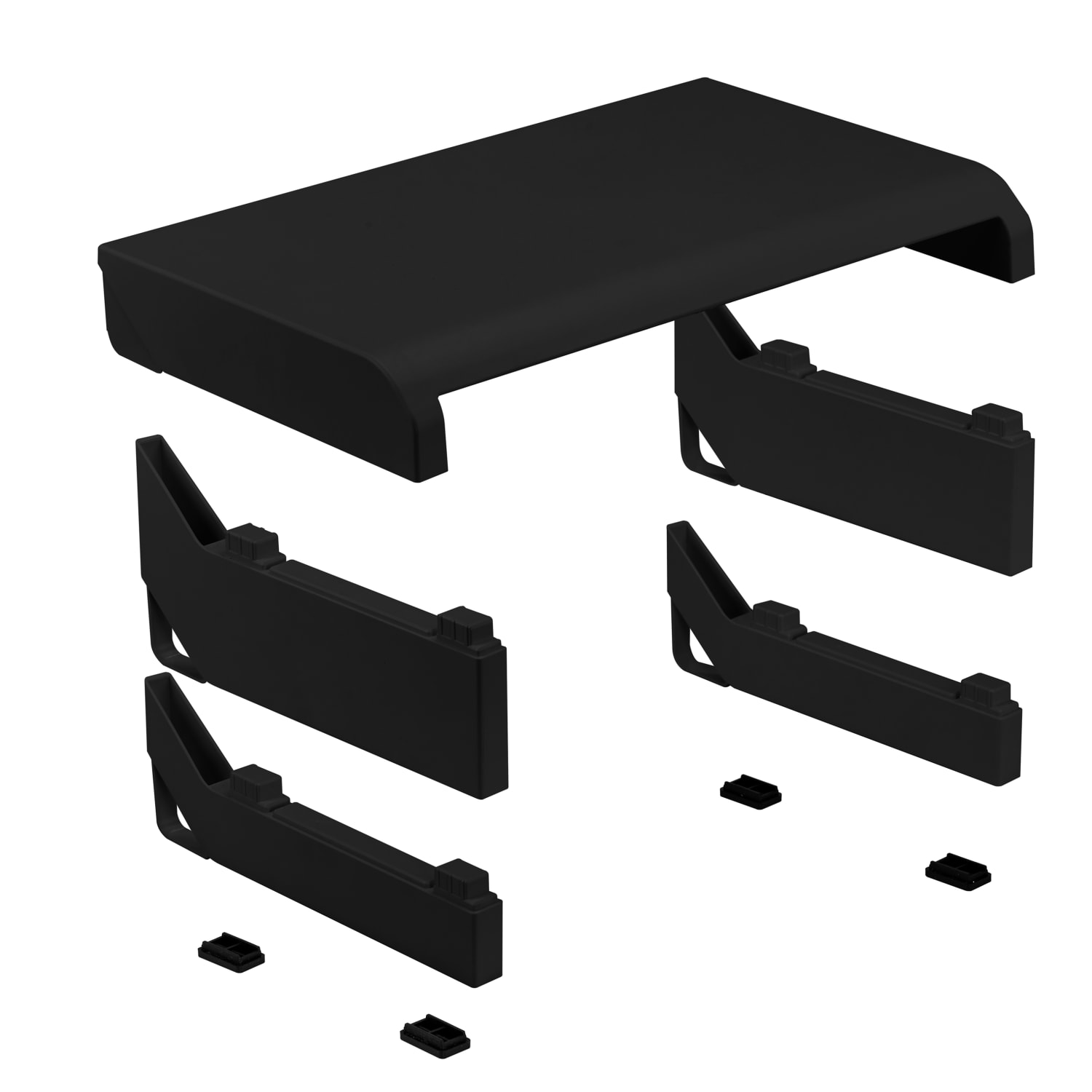Bostitch Konnect Monitor Stand, 2-3/8inH x 16-3/16inW x 9-7/8inD, Black - Image 6