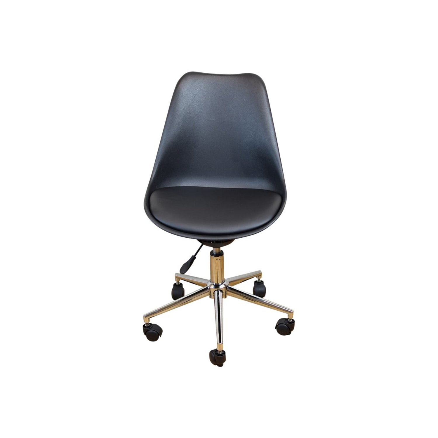 Uncaged Ergonomics Active Task Chair - Ergonomic Rolling Balance Office Desk Seat Adjustable Height 21.5-23in- 16x18.5in Molded Seat Back