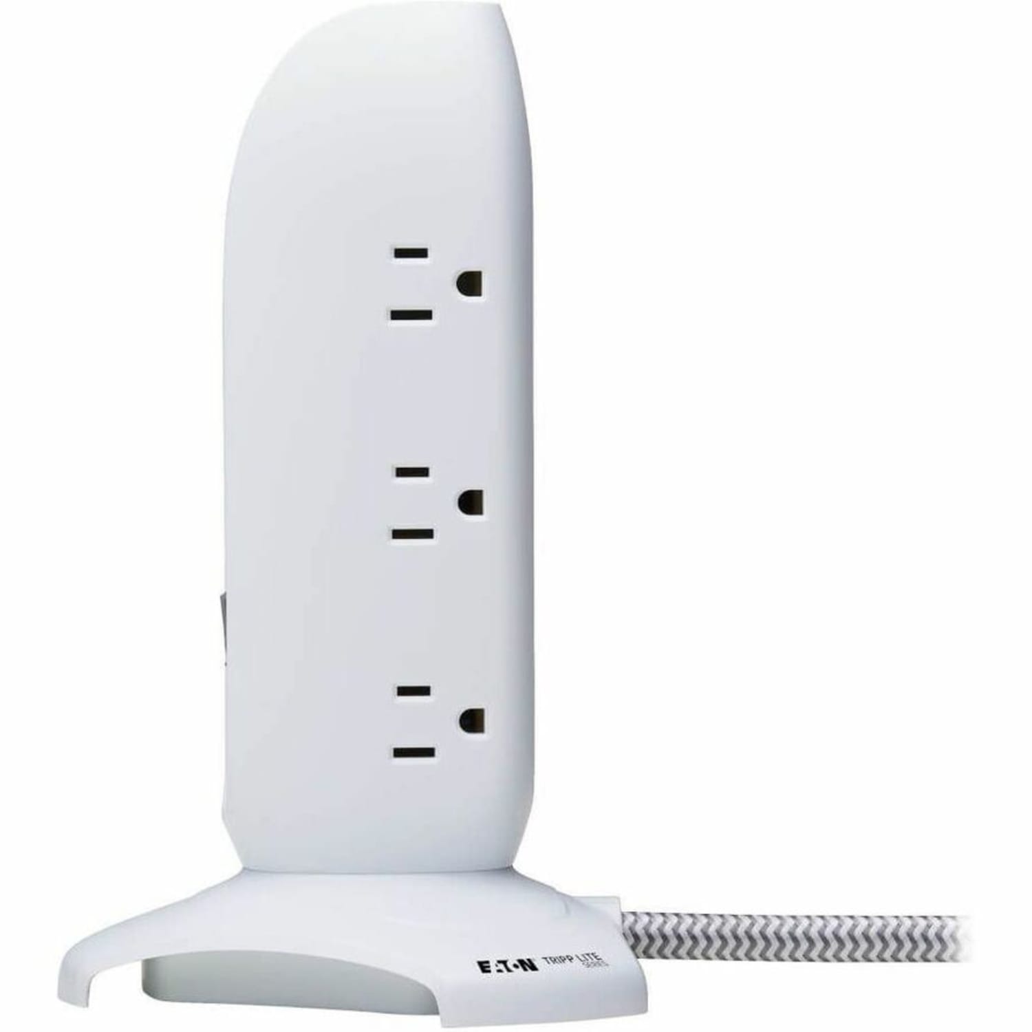 Eaton Tripp Lite Series Surge Protector Tower 5-Outlet with 3 USB Charging Ports 6ft Cord 5-15P White - TLP66USB - Image 6