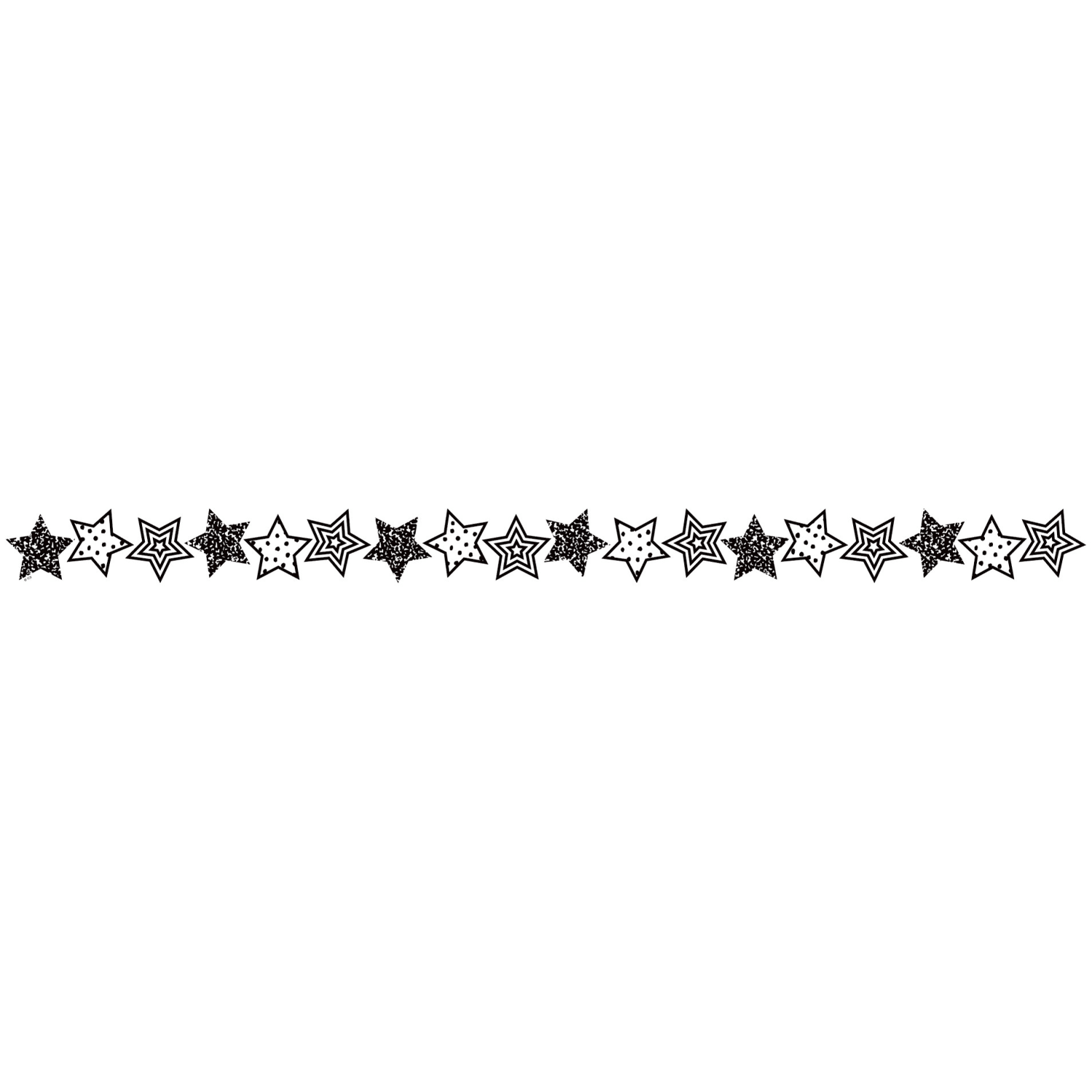 Teacher Created Resources Die-Cut Border Trim, Black And White Stars, 35ft Per Pack, Set Of 6 Packs - Image 4