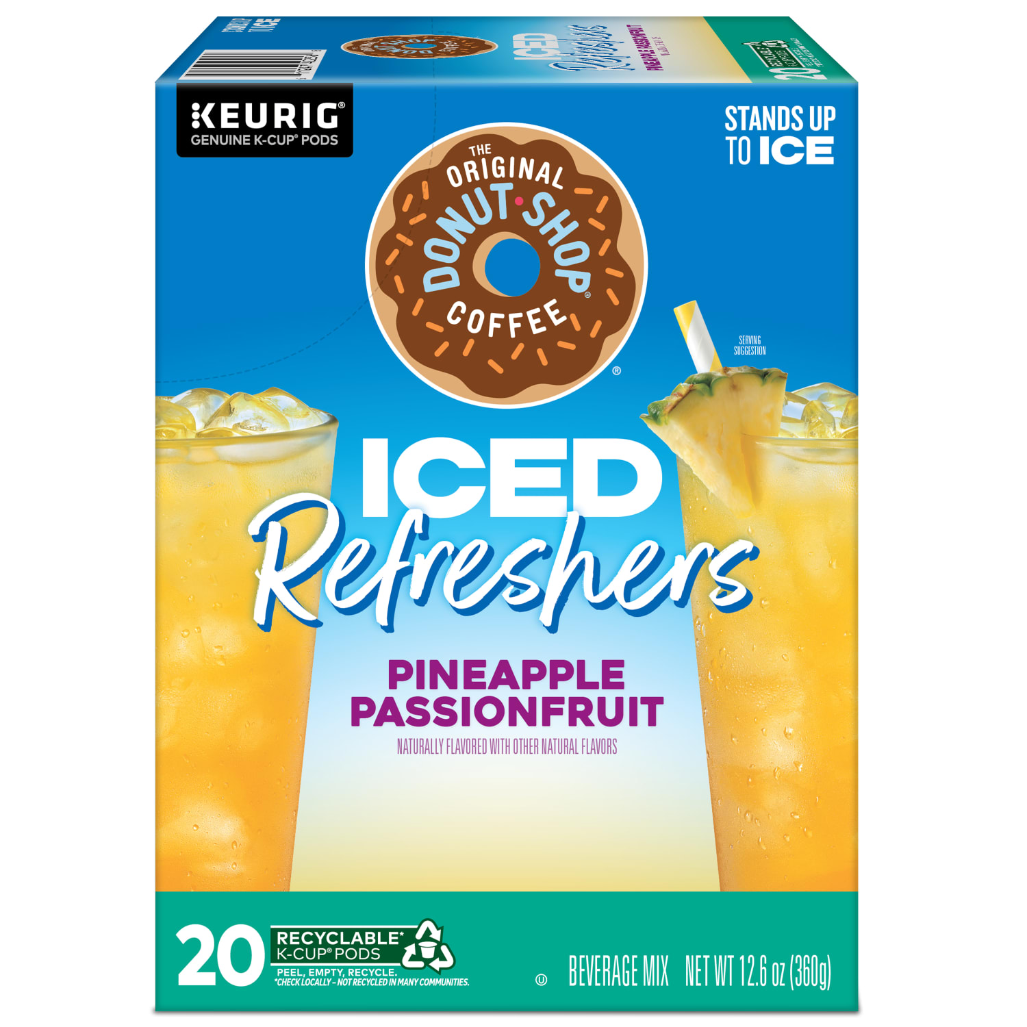 The Original Donut Shop Iced Refreshers, Pineapple Passionfruit Flavor, Box of 20 K-Cup Pods - Image 3
