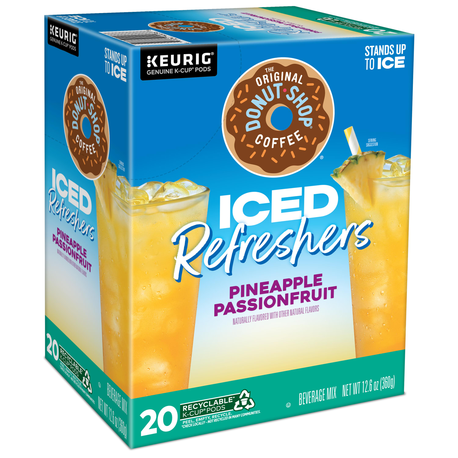 The Original Donut Shop Iced Refreshers, Pineapple Passionfruit Flavor, Box of 20 K-Cup Pods - Image 5