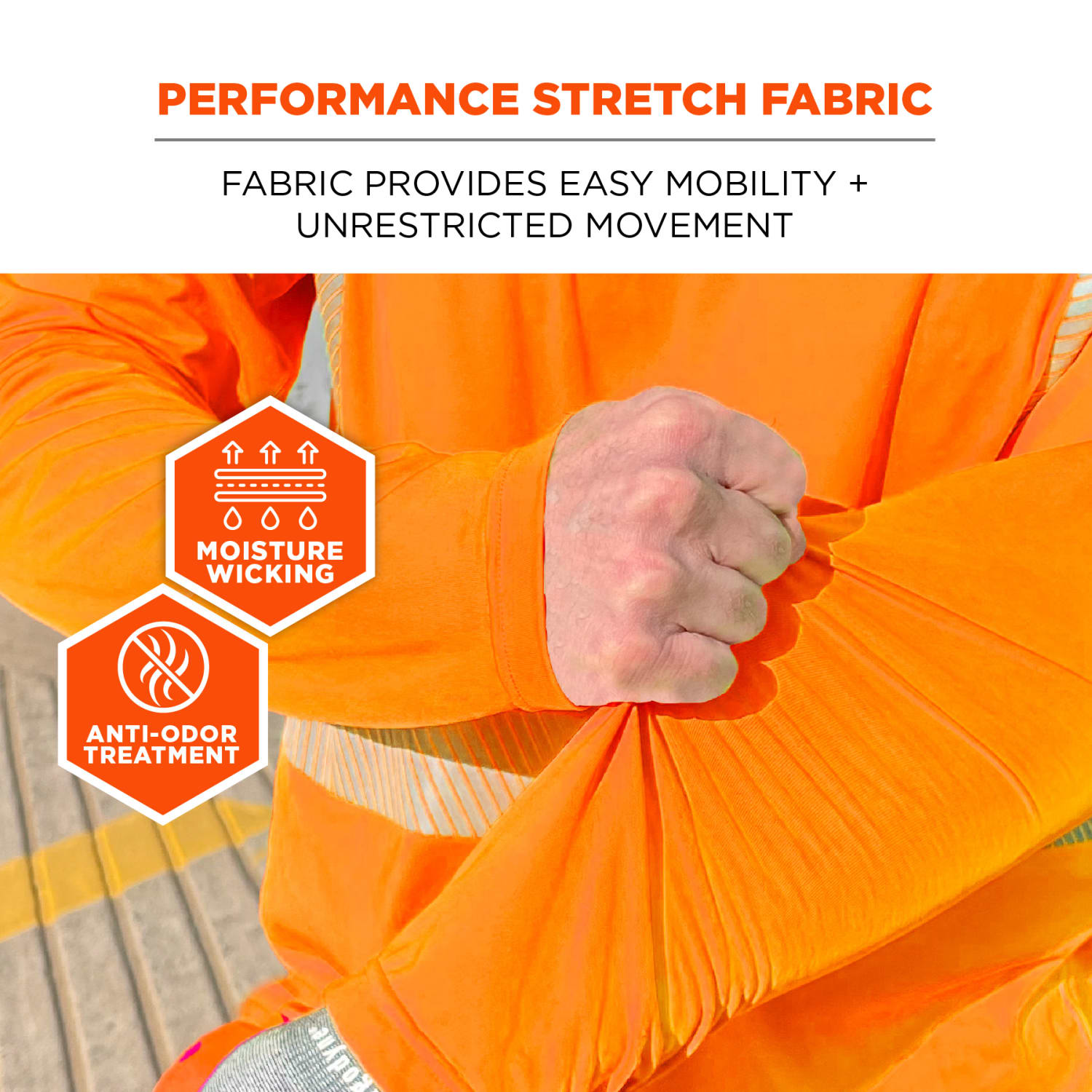 Ergodyne Chill-Its 6688 Cooling Hi-Vis Sun Shirt With UV Protection, Medium, Orange - Image 6
