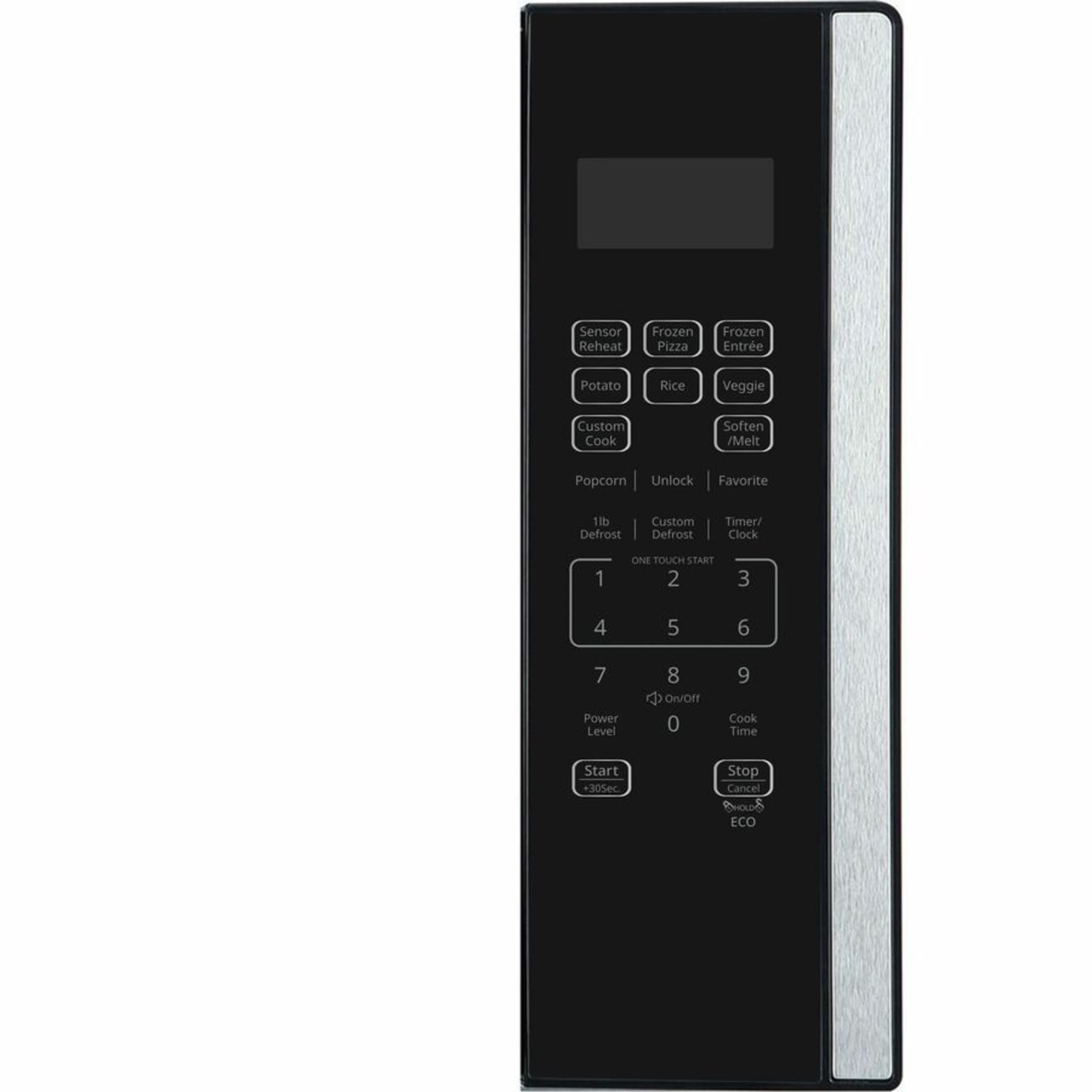 Lorell Microwave - Single - 1.6 ft3 Capacity - Microwave - 11 Power Levels - FuseMetal - Countertop - Black, Silver - Image 5