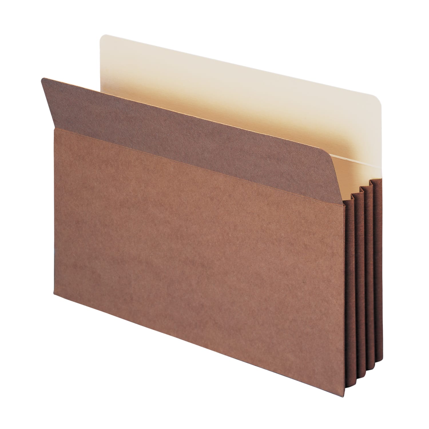 Smead TUFF Pocket File Pockets, 3 1/2in Expansion, 9 1/2in x 14 3/4in, 30% Recycled, Dark Brown, Pack Of 10