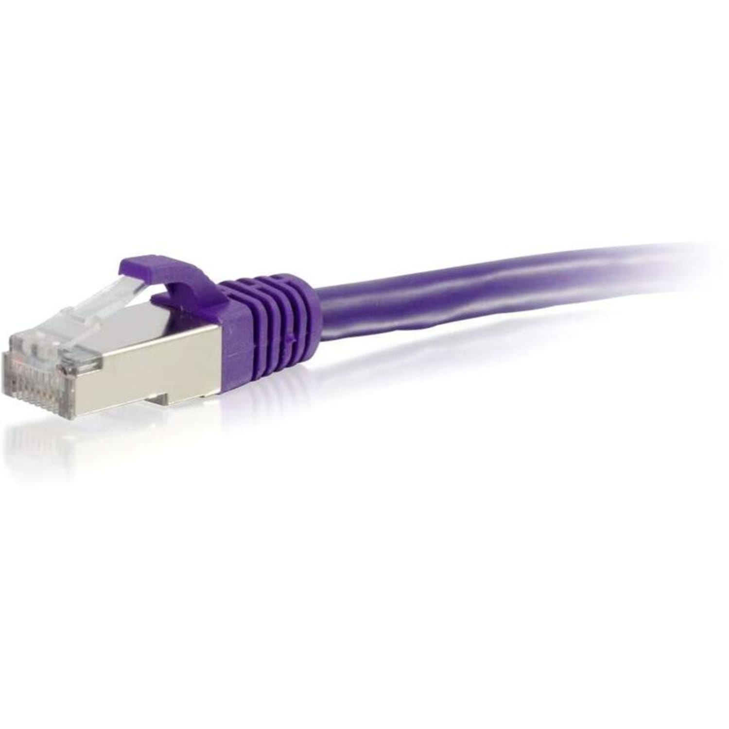 C2G-10ft Cat6 Snagless Shielded (STP) Network Patch Cable - Purple - Category 6  - 00906