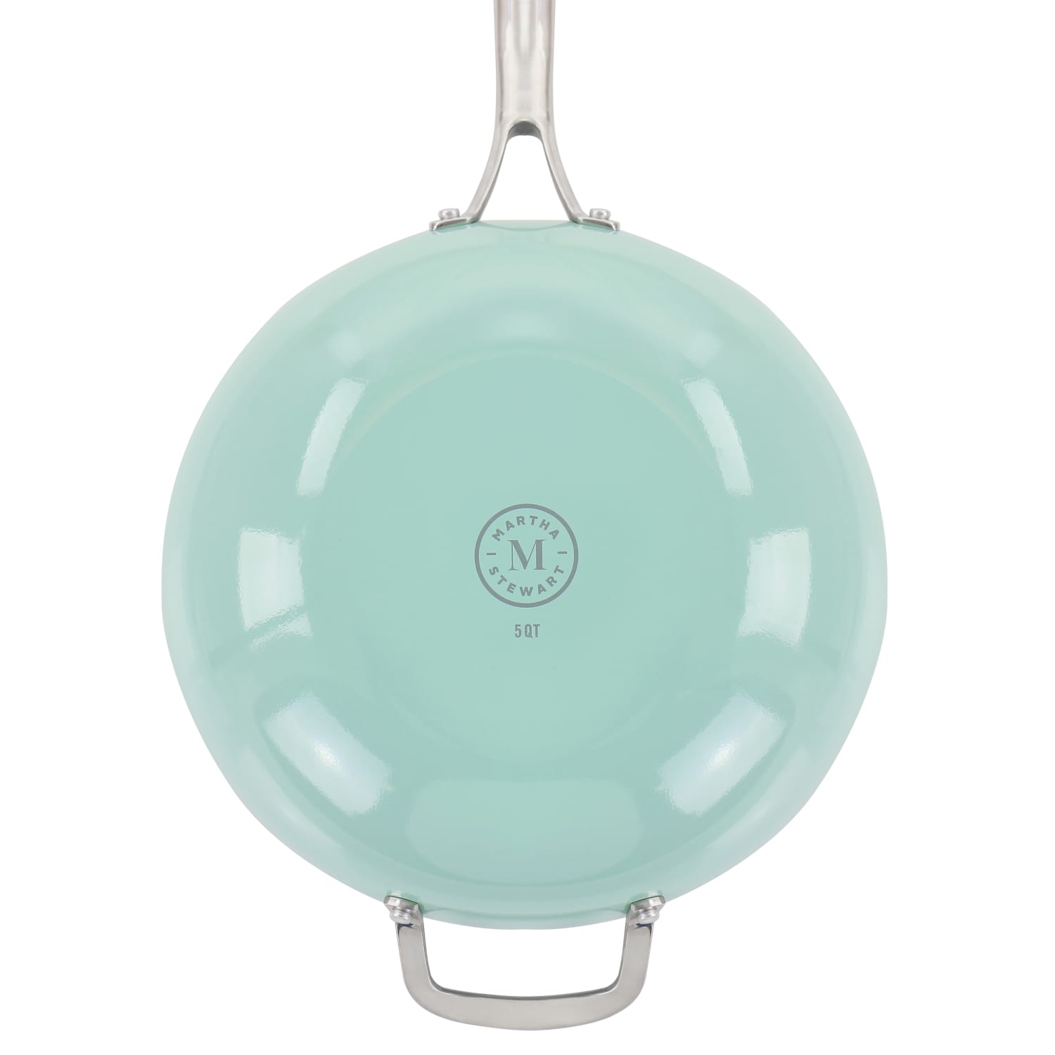 Martha Stewart Aluminum Non-Stick Essential Pan, 12in, Turquoise - Image 5