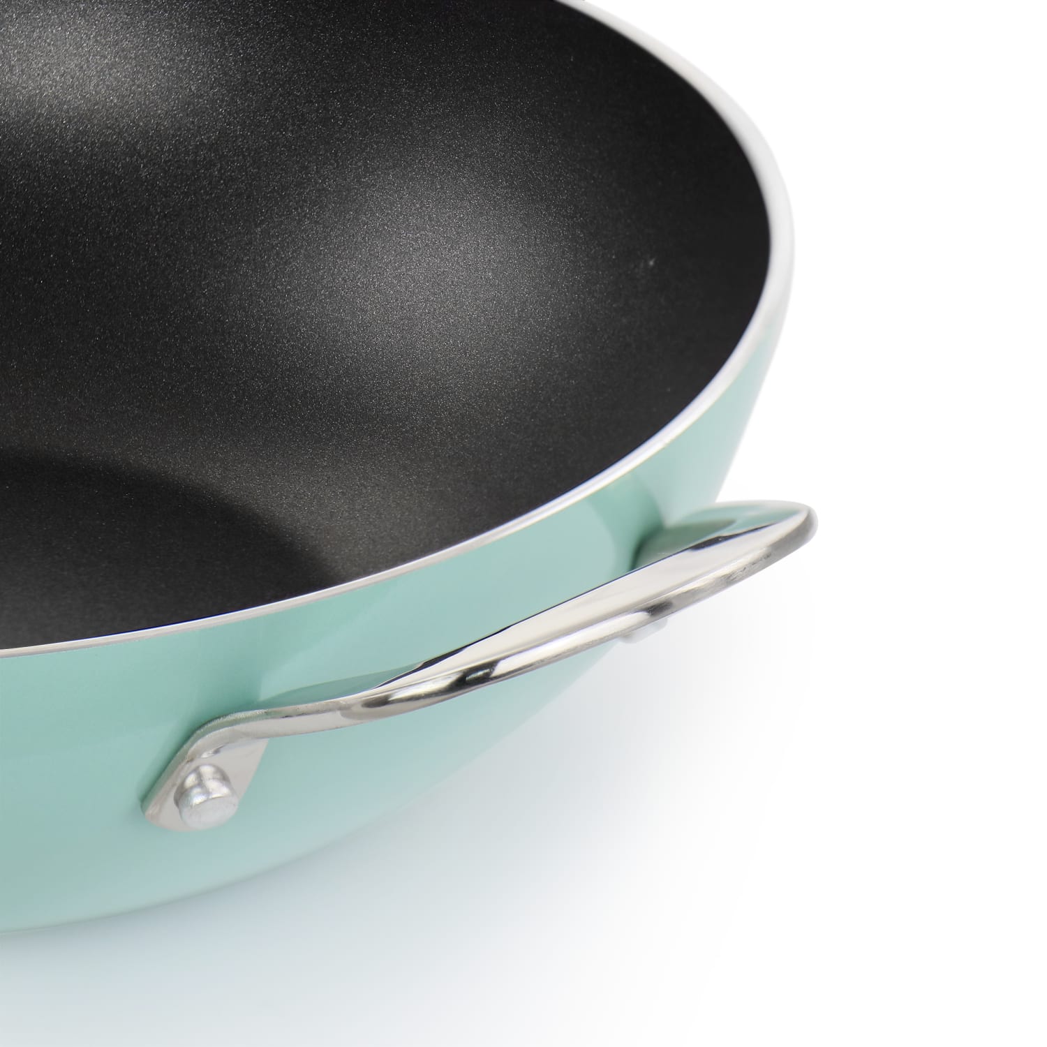 Martha Stewart Aluminum Non-Stick Essential Pan, 12in, Turquoise - Image 6