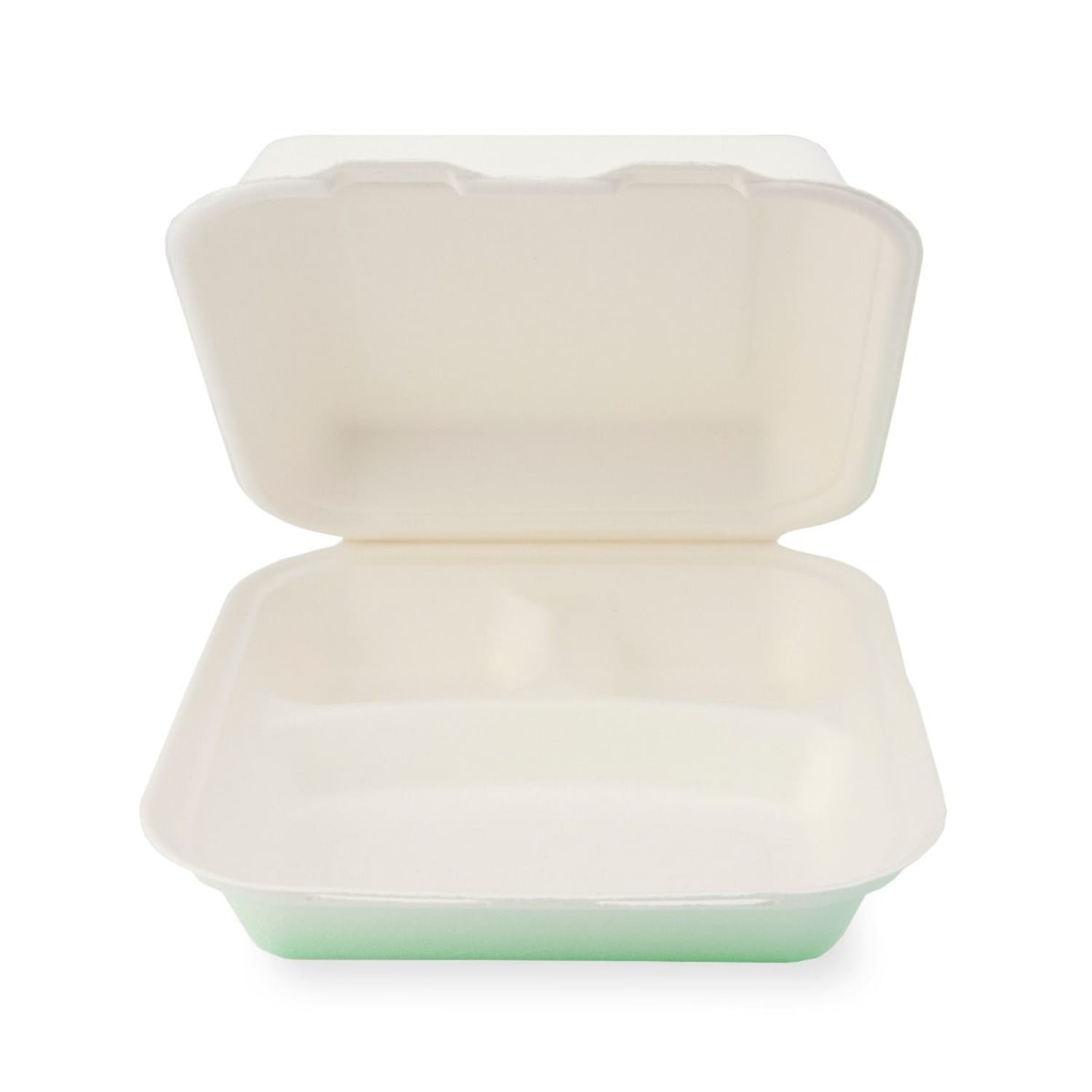 StalkMarket Heavyweight Hinged Containers, 8in x 8in, White, Case Of 200 Containers