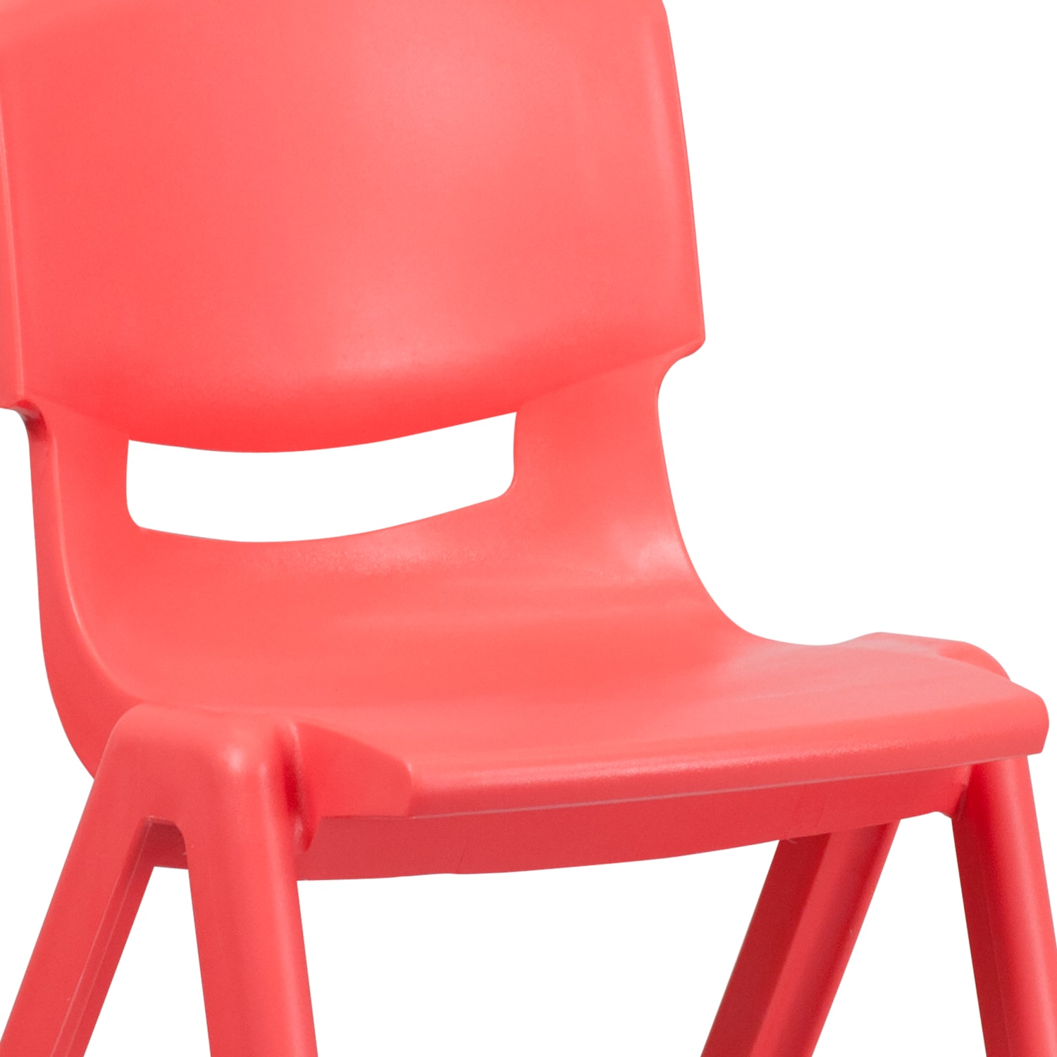 Flash Furniture Plastic Stackable School Chairs With 15.5in Seat Height, Red, Set Of 4 Chairs - Image 10