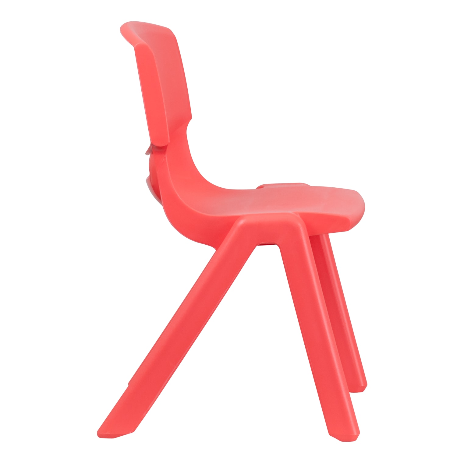 Flash Furniture Plastic Stackable School Chairs With 15.5in Seat Height, Red, Set Of 4 Chairs - Image 11