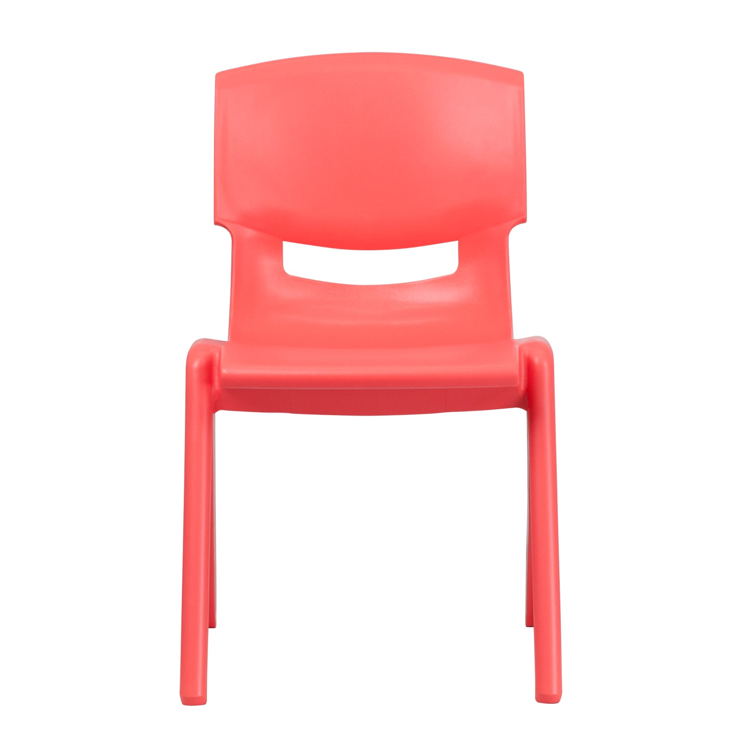 Flash Furniture Plastic Stackable School Chairs With 15.5in Seat Height, Red, Set Of 4 Chairs - Image 12