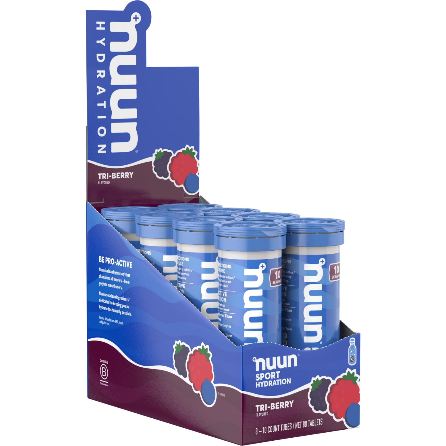 Nuun Sport Tri-Berry, 10 Tablets Per Tube, Box Of 8 Tubes - Image 3