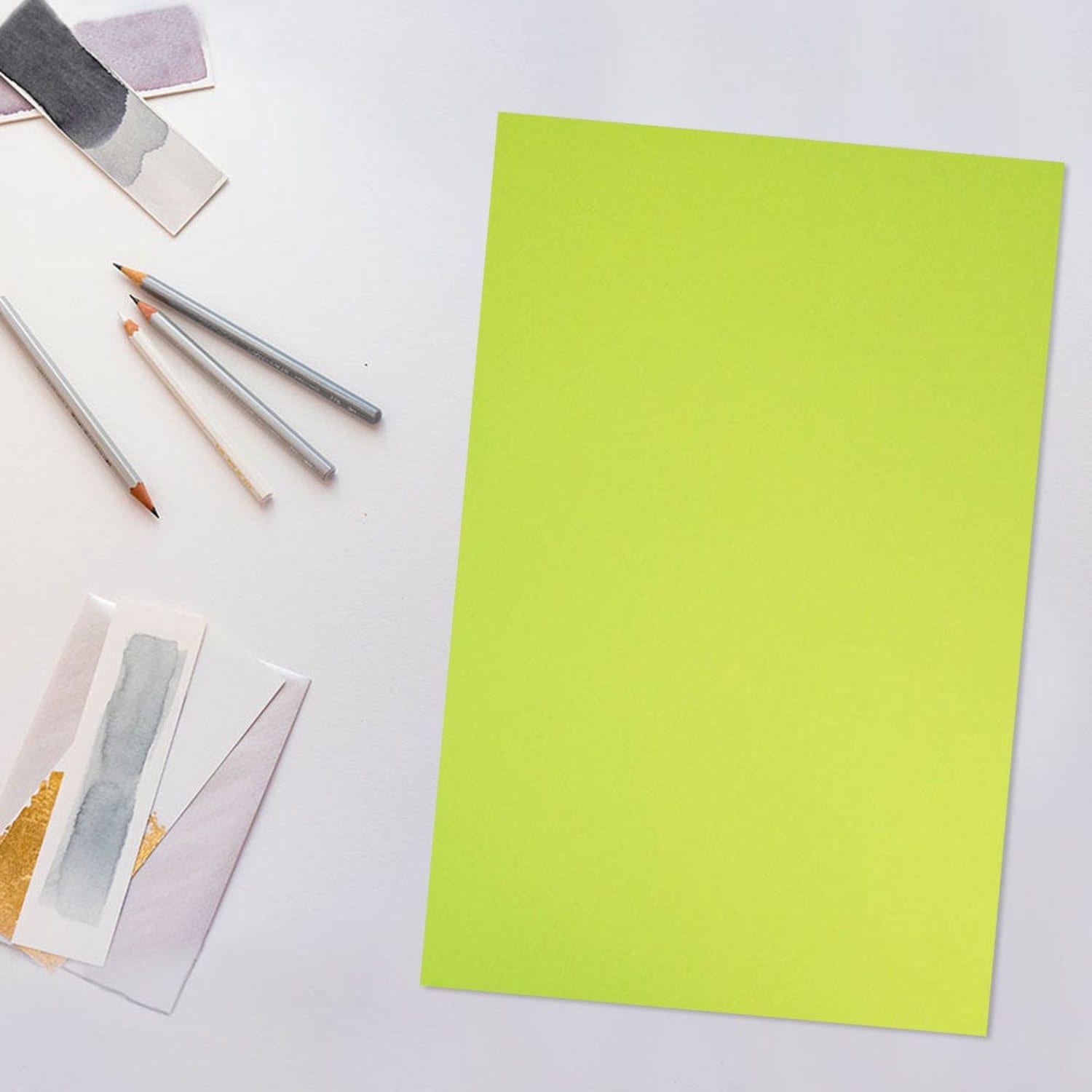 JAM Paper Ledger Matte Paper, Ultra Lime Green, Ledger (11in x 17in), 100 Sheets Per Pack, 24 Lb - Image 3