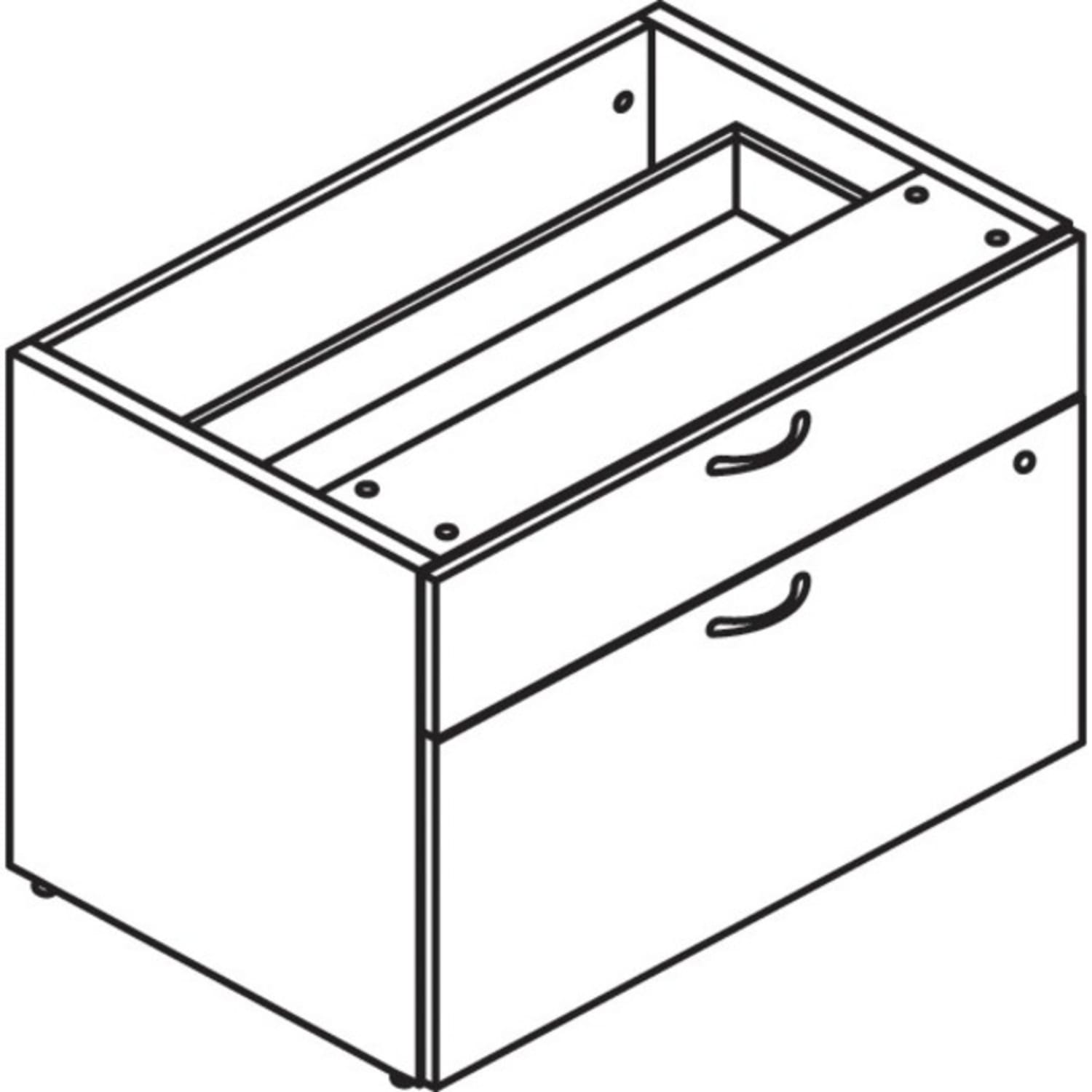 HON Mod HLPLCL3020BF Credenza, 21inH x 30inW x 20inD, 2, Slate Teak - Image 4