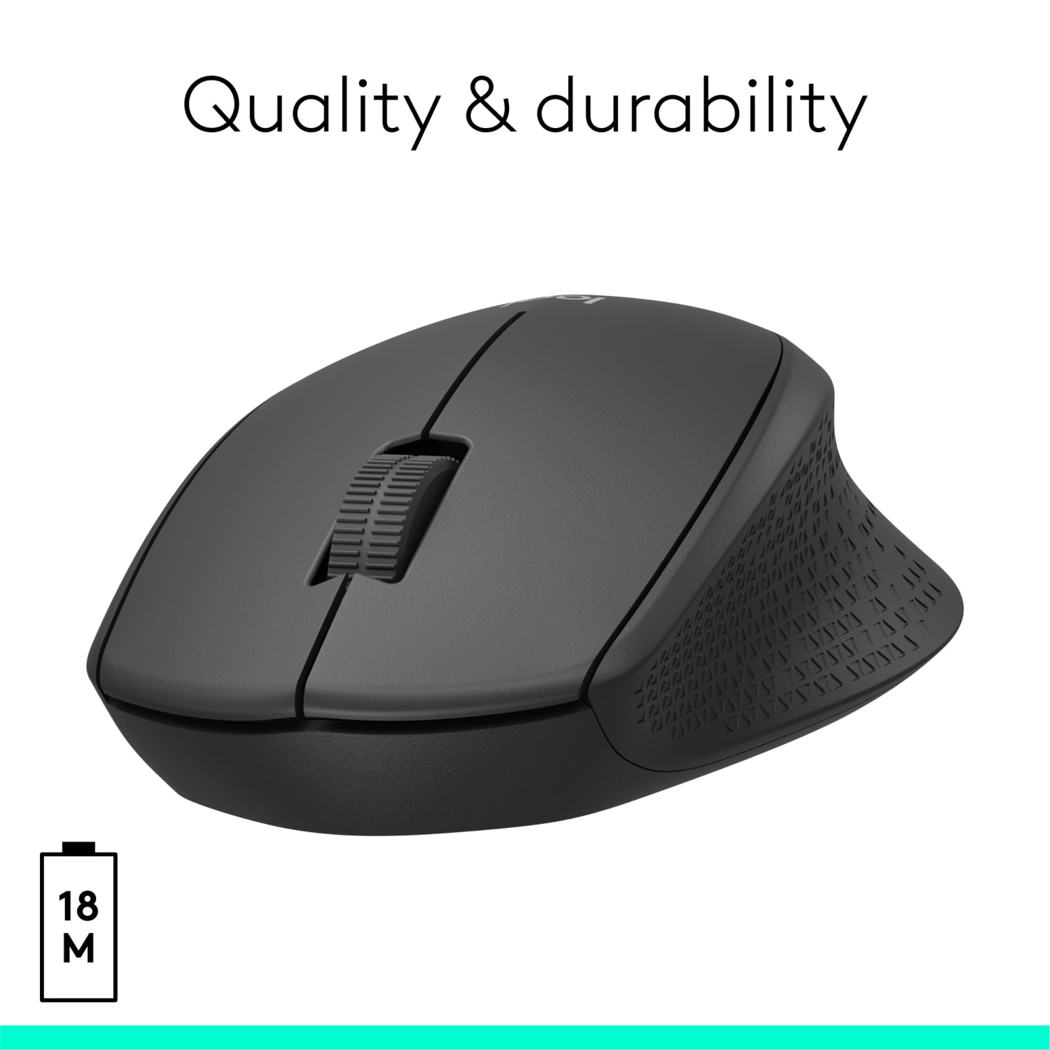 Logitech M330 SILENT Wireless Mouse, 2.4GHz with USB Nano Receiver, 1000 DPI Optical Tracking, Black - Image 6