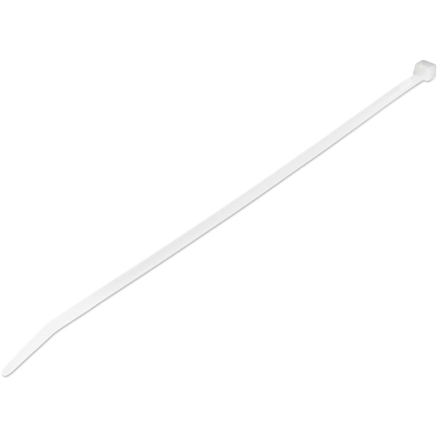StarTech.com 1000 Pack 10in Cable Ties - White Extra Large Nylon/Plastic Zip Ties Adjustable Network Cable Wraps UL TAA