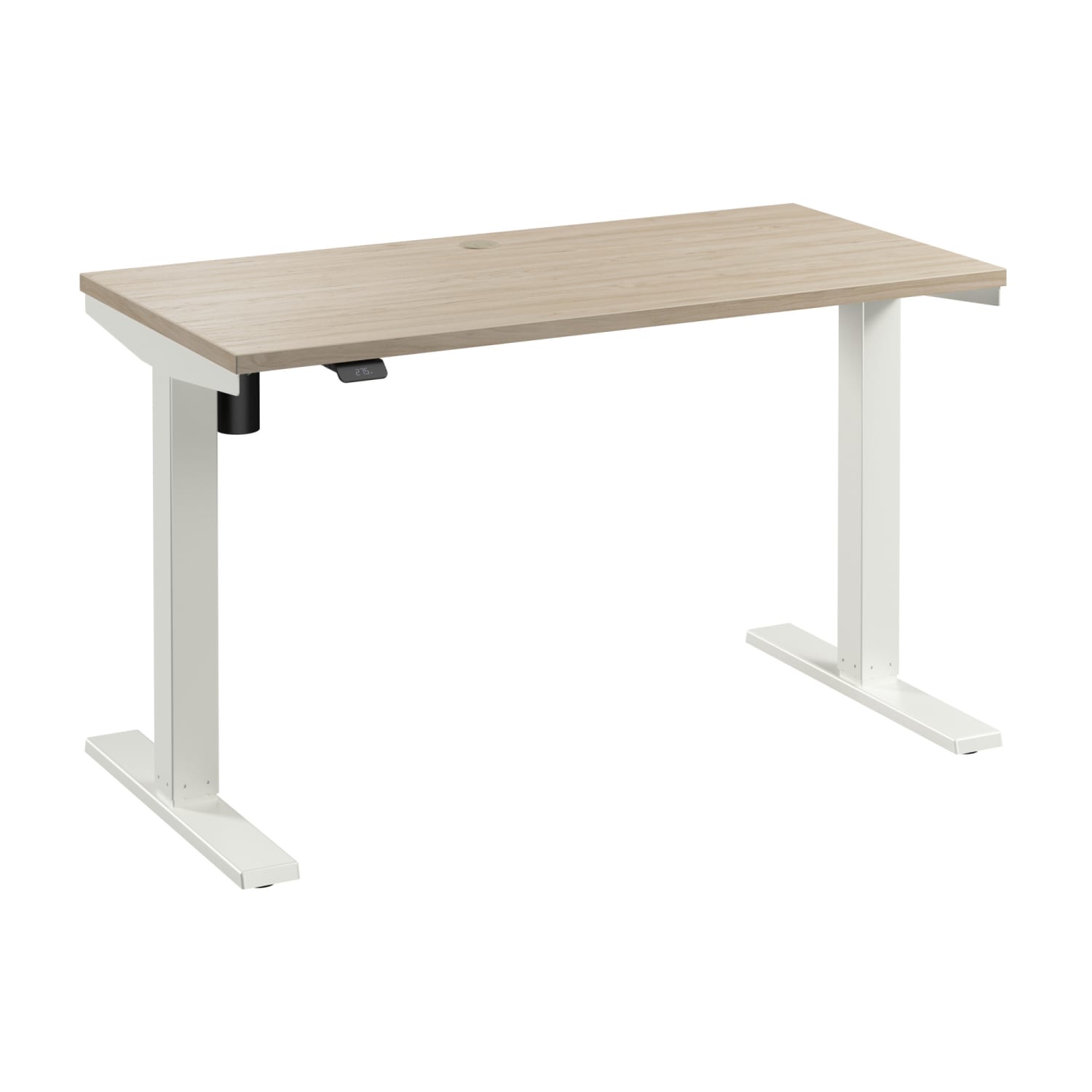 Bush Business Furniture Move 40 Series 48inW x 24inD Electric Height Adjustable Standing Desk, Natural Elm/White Powder Coat, Standard Delivery - Image 6