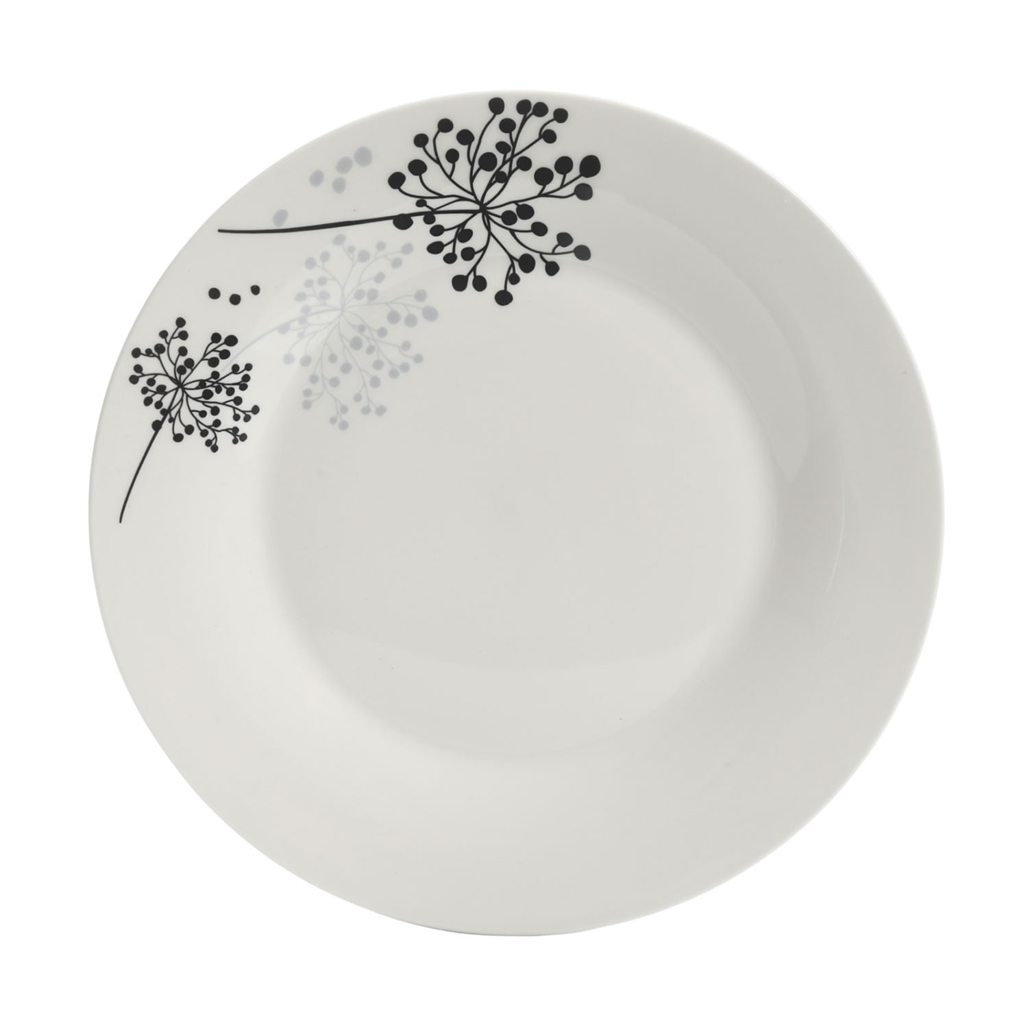 Gibson Netherwood 12-Piece Dinnerware Set, White/Gray, 995105576M - Image 5