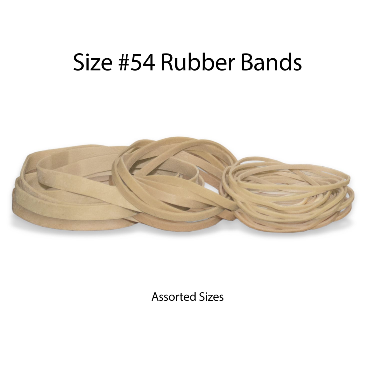 Office Depot Brand Rubber Bands, #54, Assorted Sizes, Crepe, 1/4 Lb. Bag - Image 3