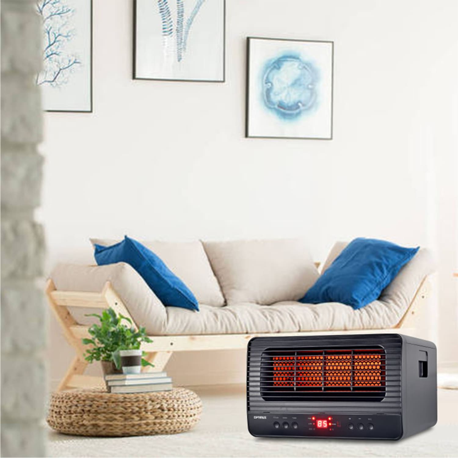Optimus Infrared Quartz Heater With Remote, 8-1/2in x 14in - Image 5