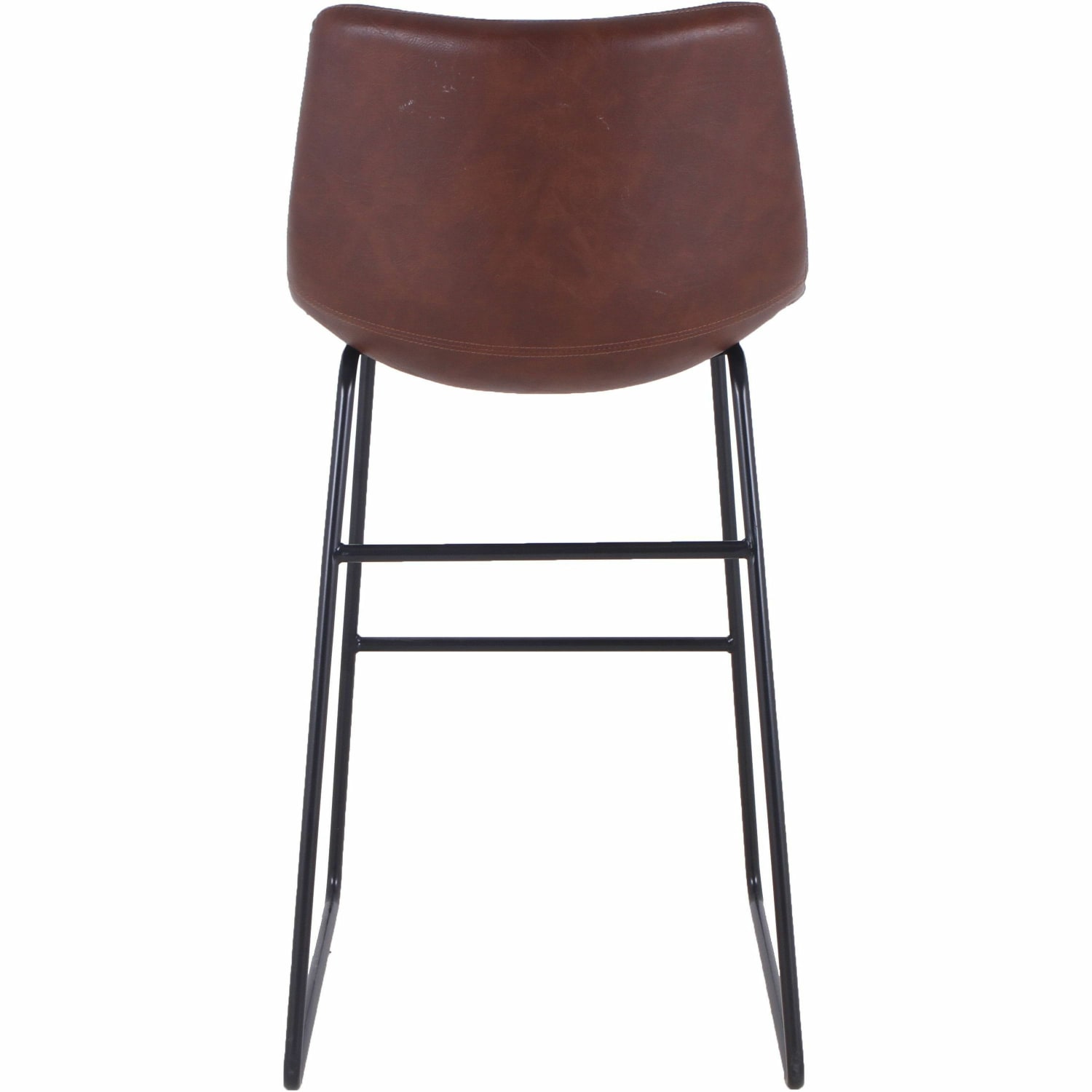 Lorell Mid-Century Modern Sled Guest Stools, Tan/Black, Set Of 2 Stools - Image 5