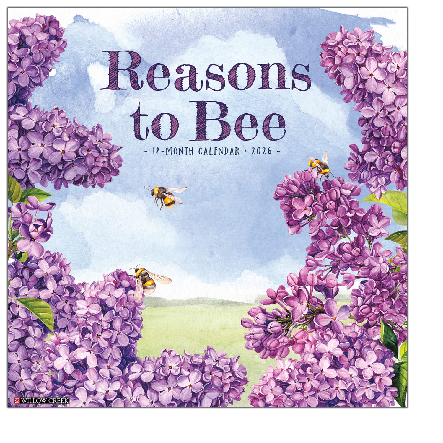 2026 Willow Creek Press Inspirational Monthly Wall Calendar, 12in x 12in, Reasons to Bee, January To December, 52587 - Image 3