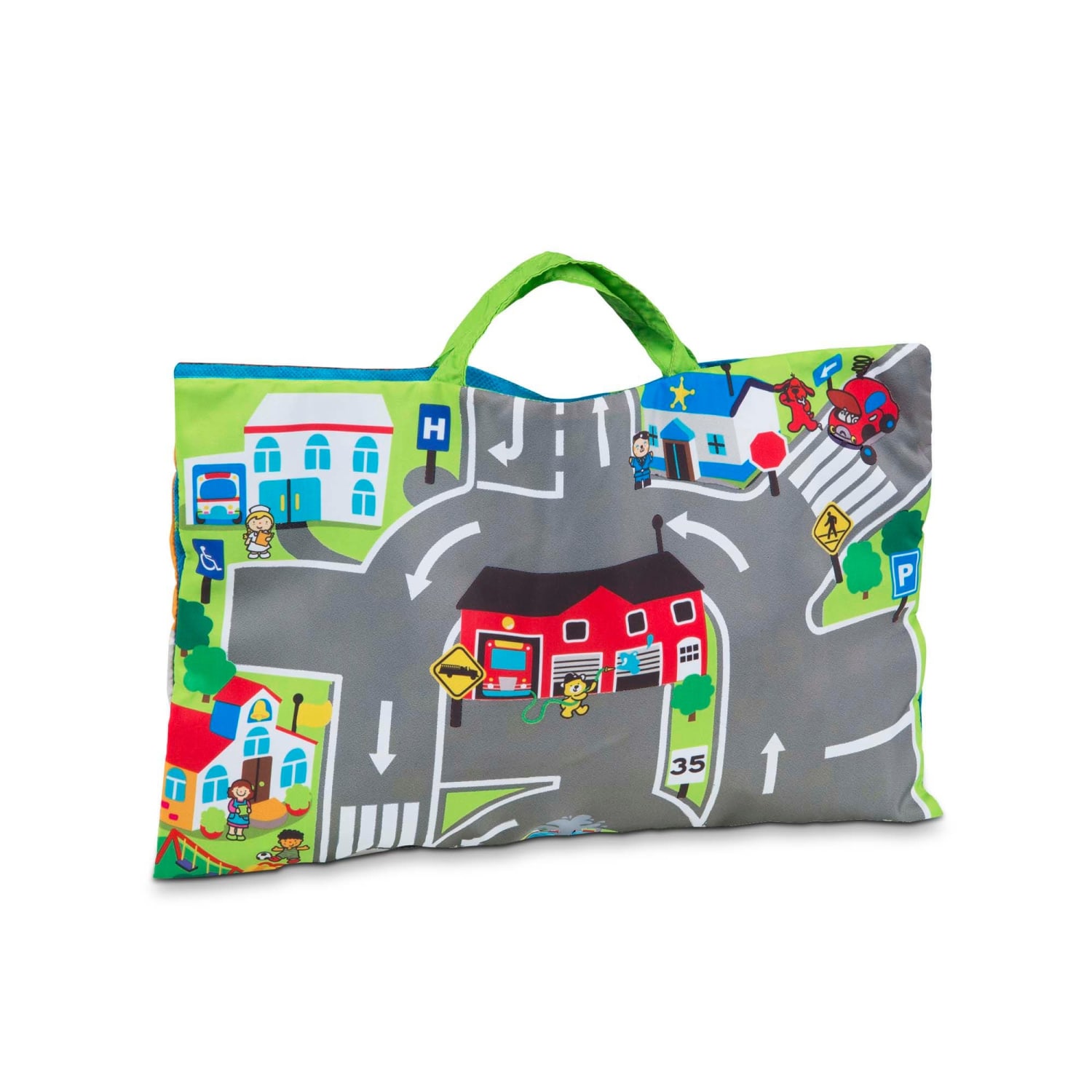 Melissa & Doug Take-Along Town Play Mat - Image 4