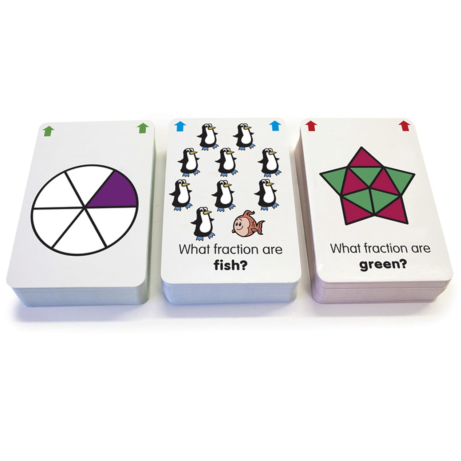 Junior Learning Fraction Flashcards, 3 Sets Per Pack, Set Of 3 Packs - Image 5