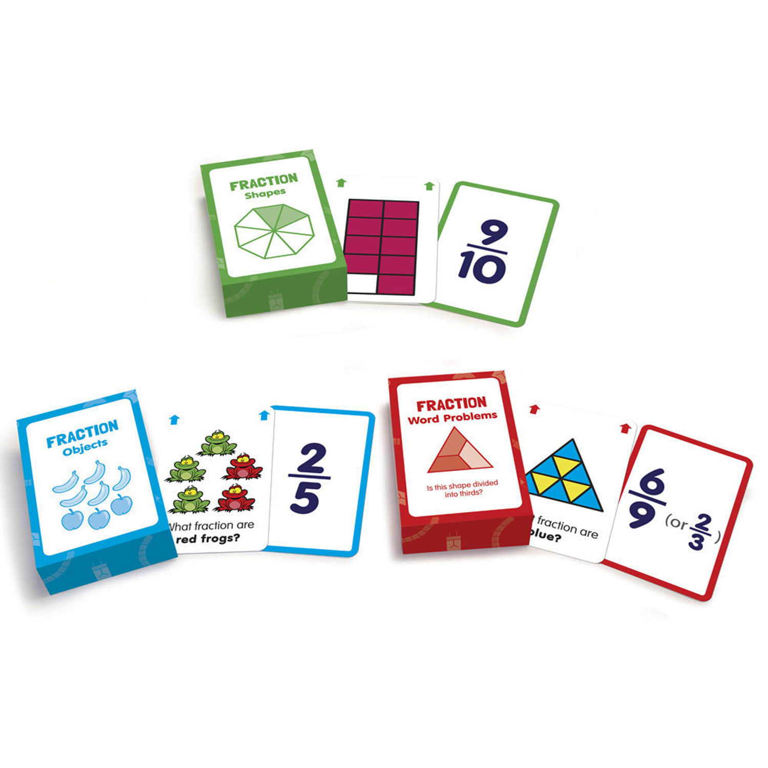 Junior Learning Fraction Flashcards, 3 Sets Per Pack, Set Of 3 Packs - Image 6