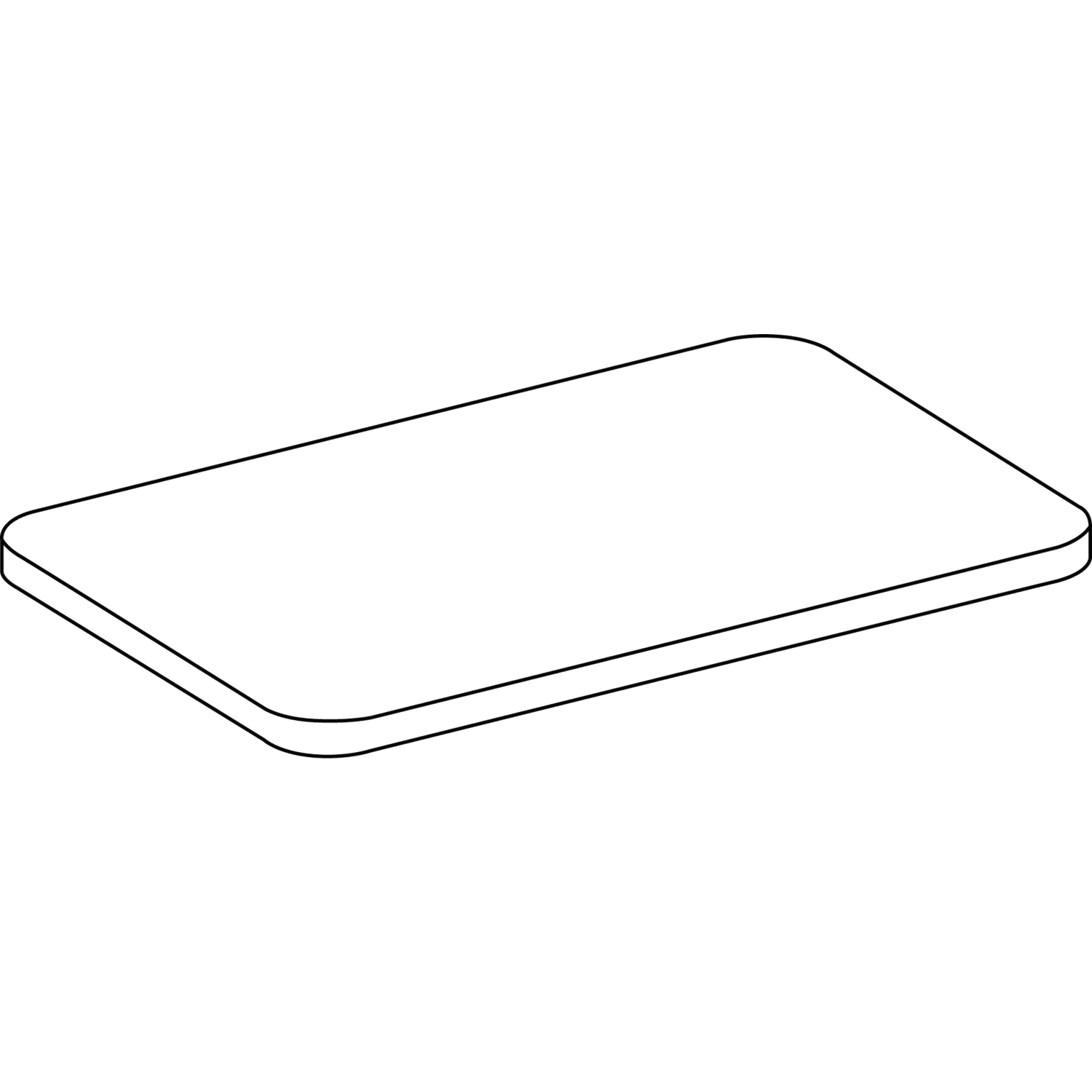 HON Build Rectangle Table Top, 20in x 31in, White Markerboard/Platinum Edge - Image 3